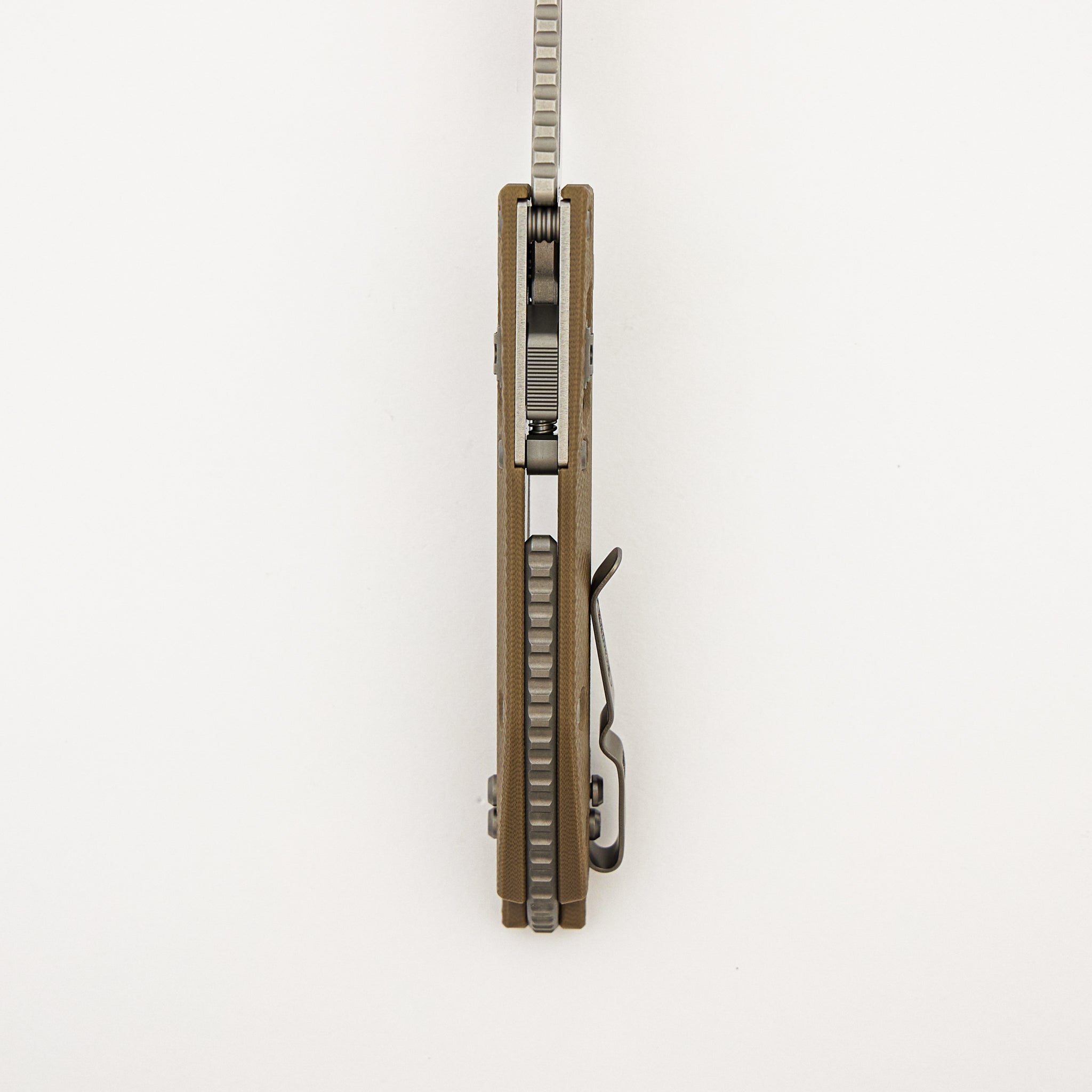 Stitch - RAM-LOK S/E Fluted G-10 Tan Stonewash Standard 169RL-10 FLGTTA (Borka Blades Design)