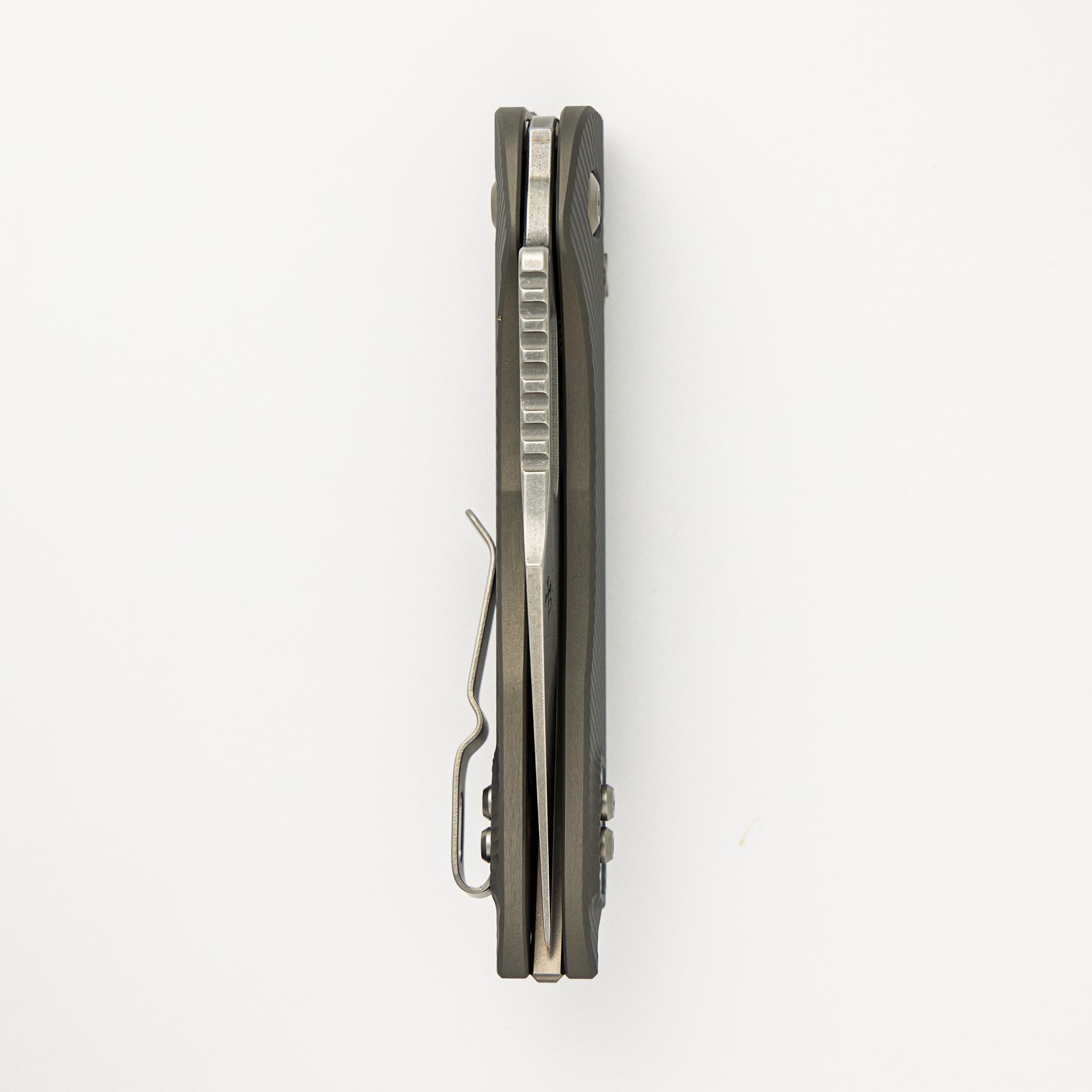 Stitch - RAM-LOK S/E Fluted Natural Clear Aluminum Stonewash Standard 169RL-10FLNC (Borka Blades Design)