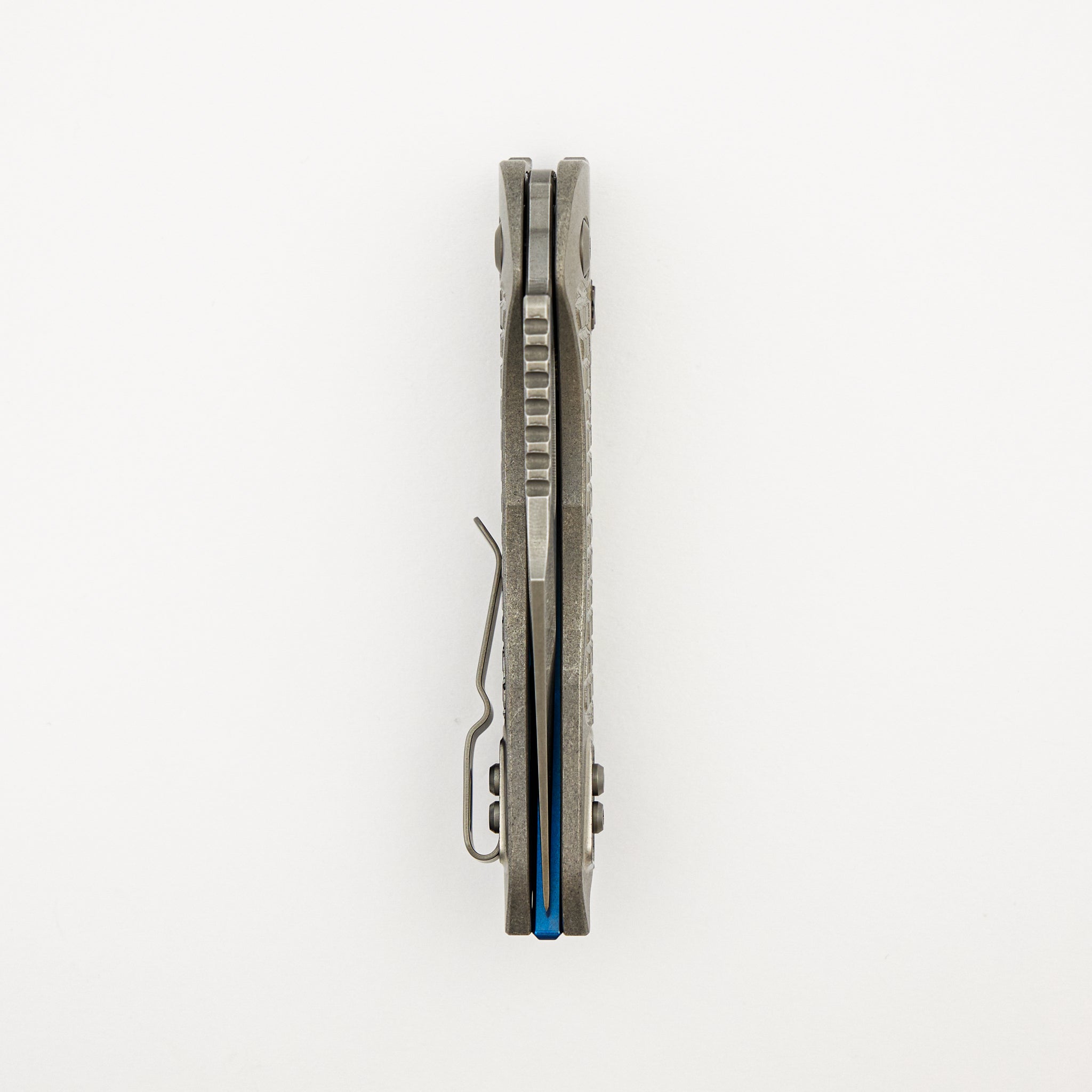 "Marfione Select" Stitch - RAM-LOK Stonewash Finish Frag Pattern Titanium W/ Blue Titanium Accent 169RL-10FRMS2