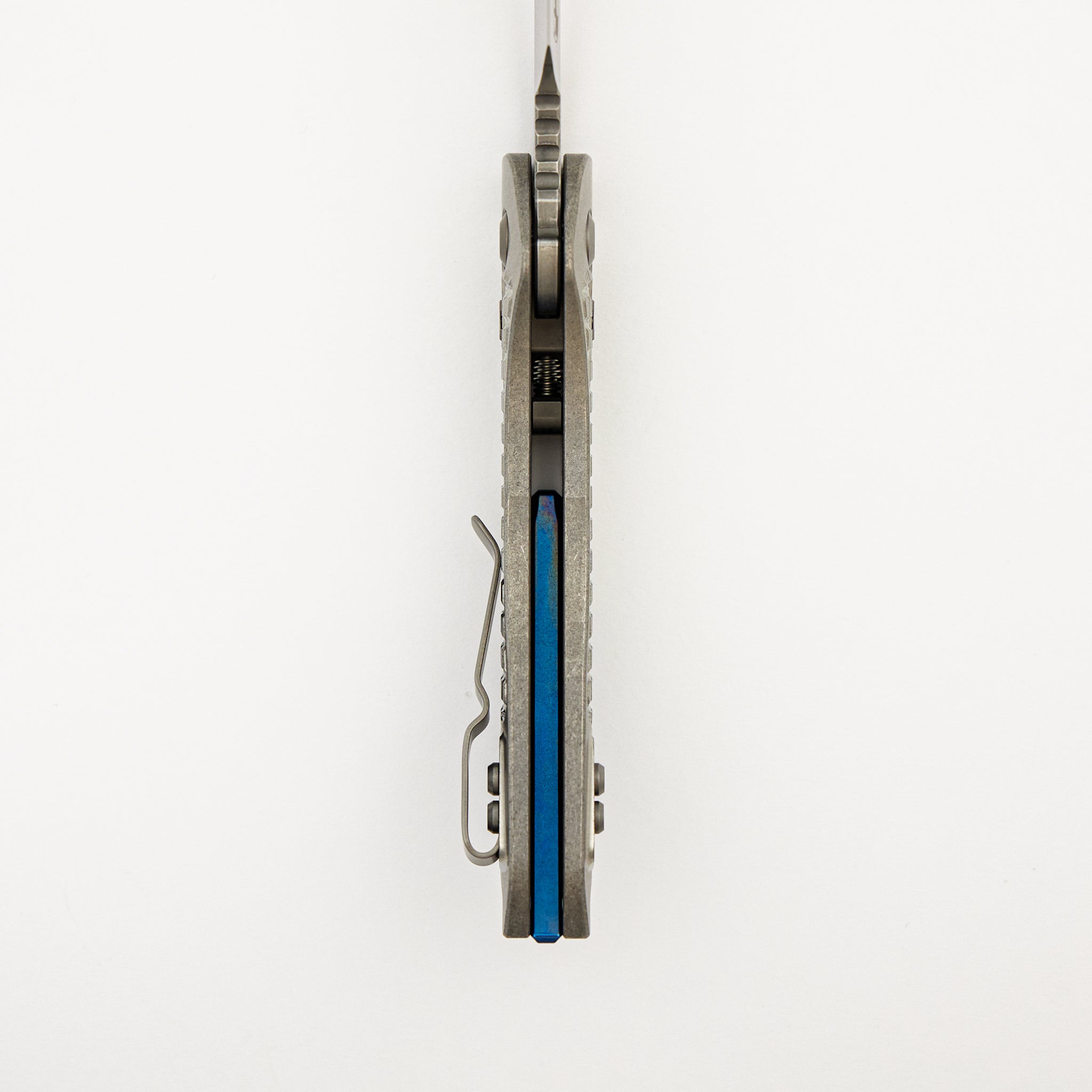 "Marfione Select" Stitch - RAM-LOK Stonewash Finish Frag Pattern Titanium W/ Blue Titanium Accent 169RL-10FRMS2
