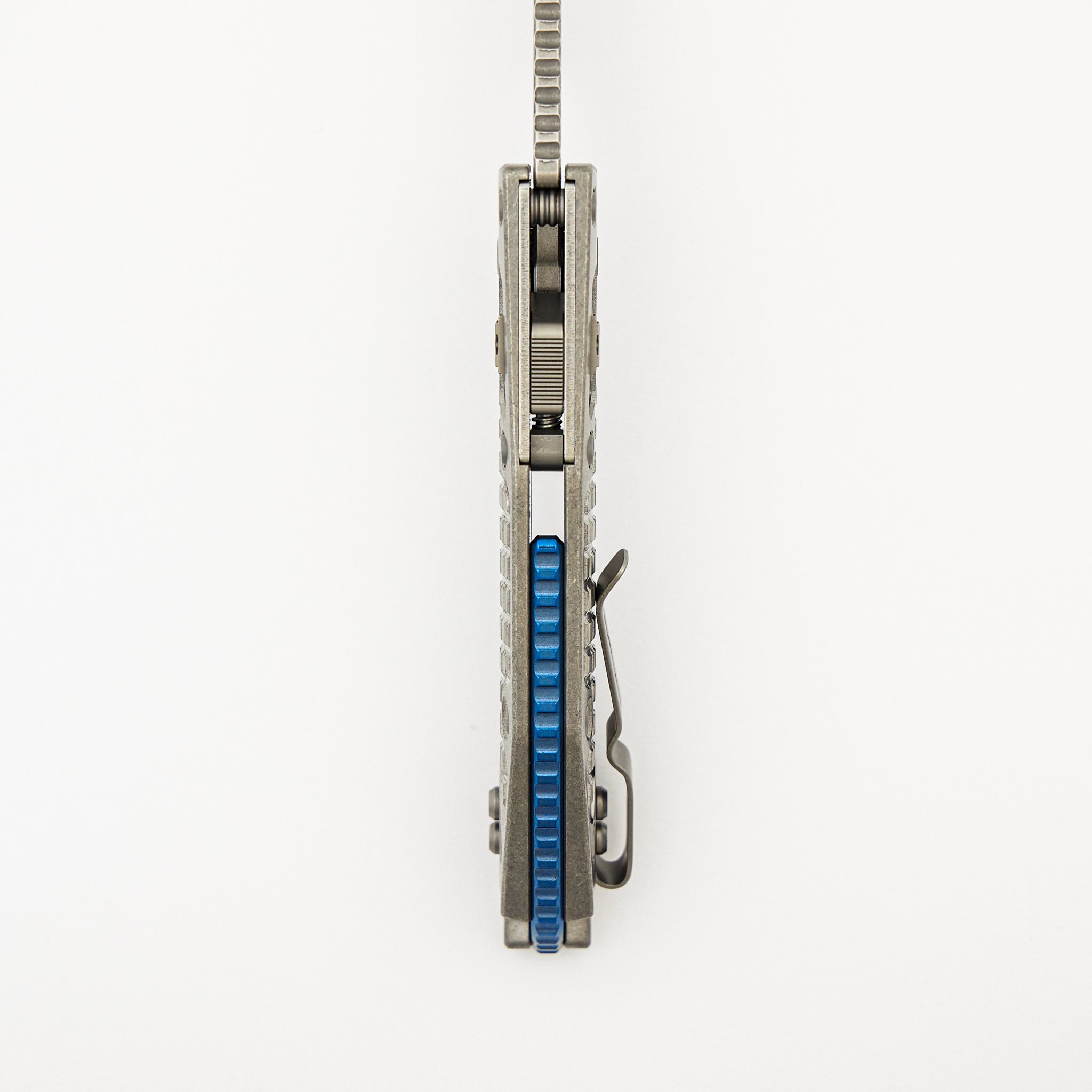 "Marfione Select" Stitch - RAM-LOK Stonewash Finish Frag Pattern Titanium W/ Blue Titanium Accent 169RL-10FRMS2