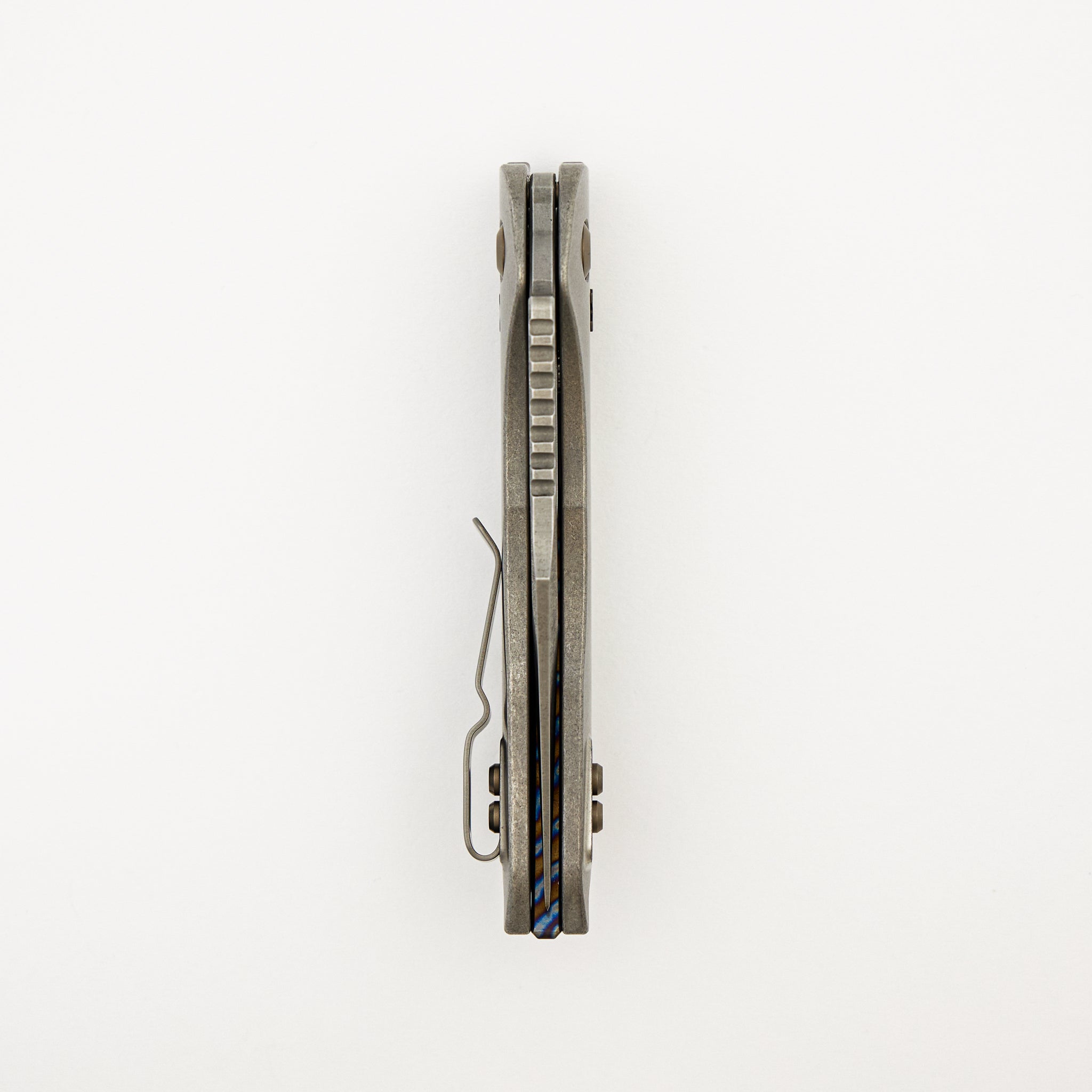 "Marfione Select" Stitch - RAM-LOK Stonewash Finish Slab Side Titanium W/ Flamed Titanium Accent 169RL-10MS4