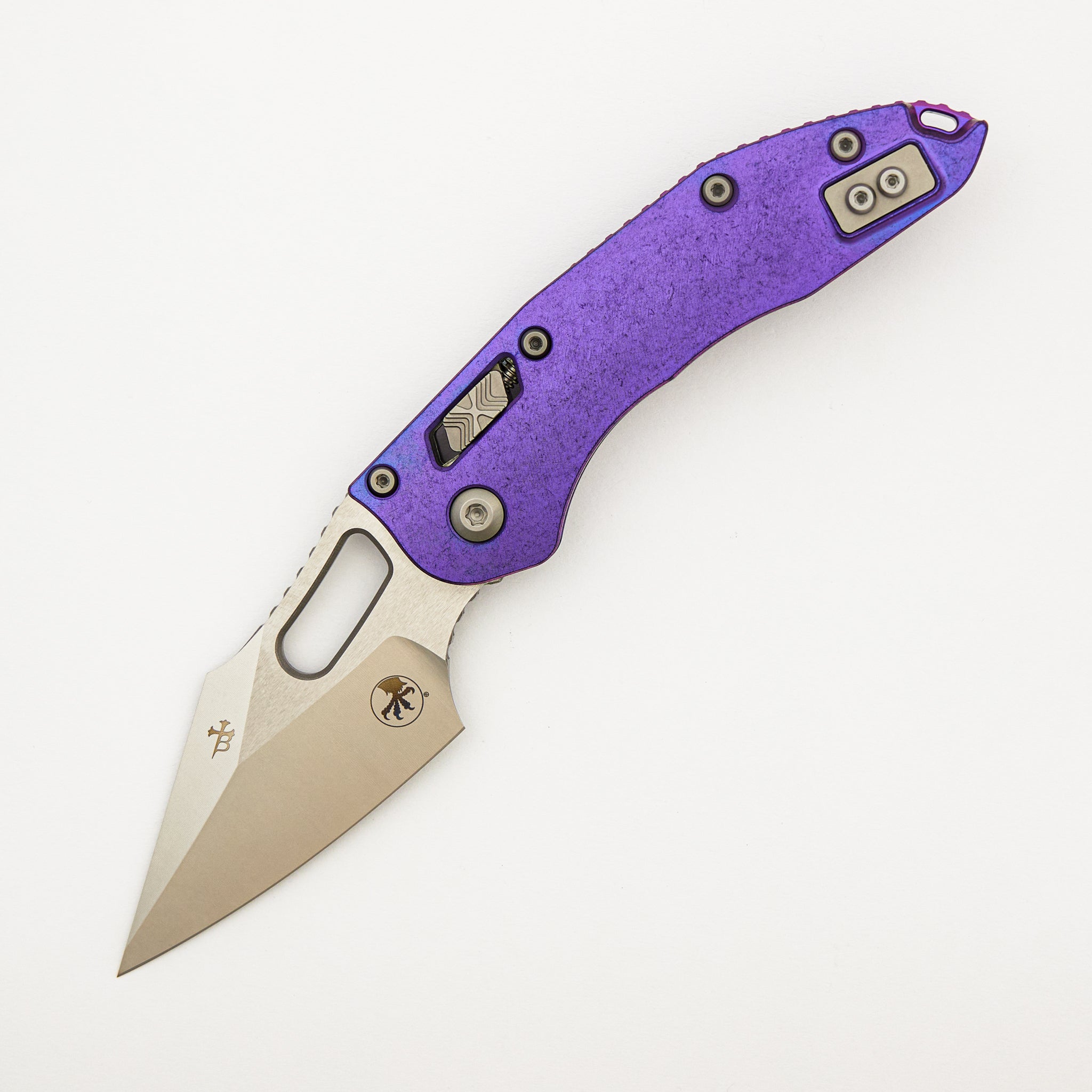 "Marfione Select" Stitch - RAM-LOK Stonewash Finish Purple Haze Anodized Slab Side Titanium W/ Purple Titanuim Accent 169RL-10MS5