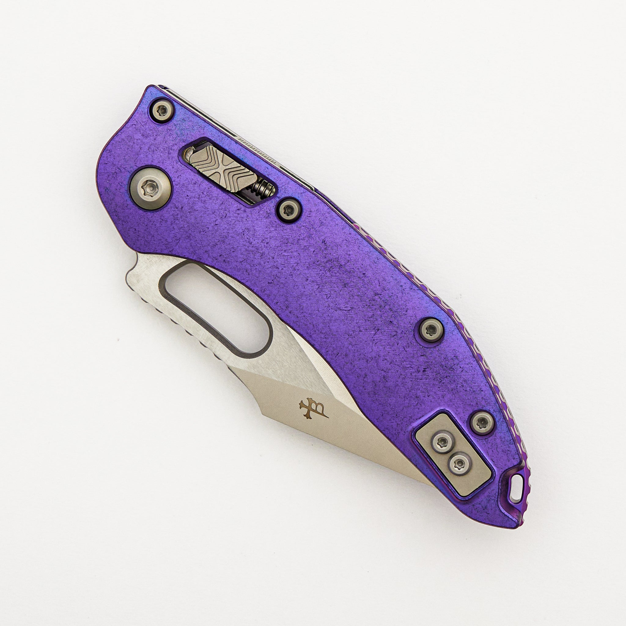 "Marfione Select" Stitch - RAM-LOK Stonewash Finish Purple Haze Anodized Slab Side Titanium W/ Purple Titanuim Accent 169RL-10MS5