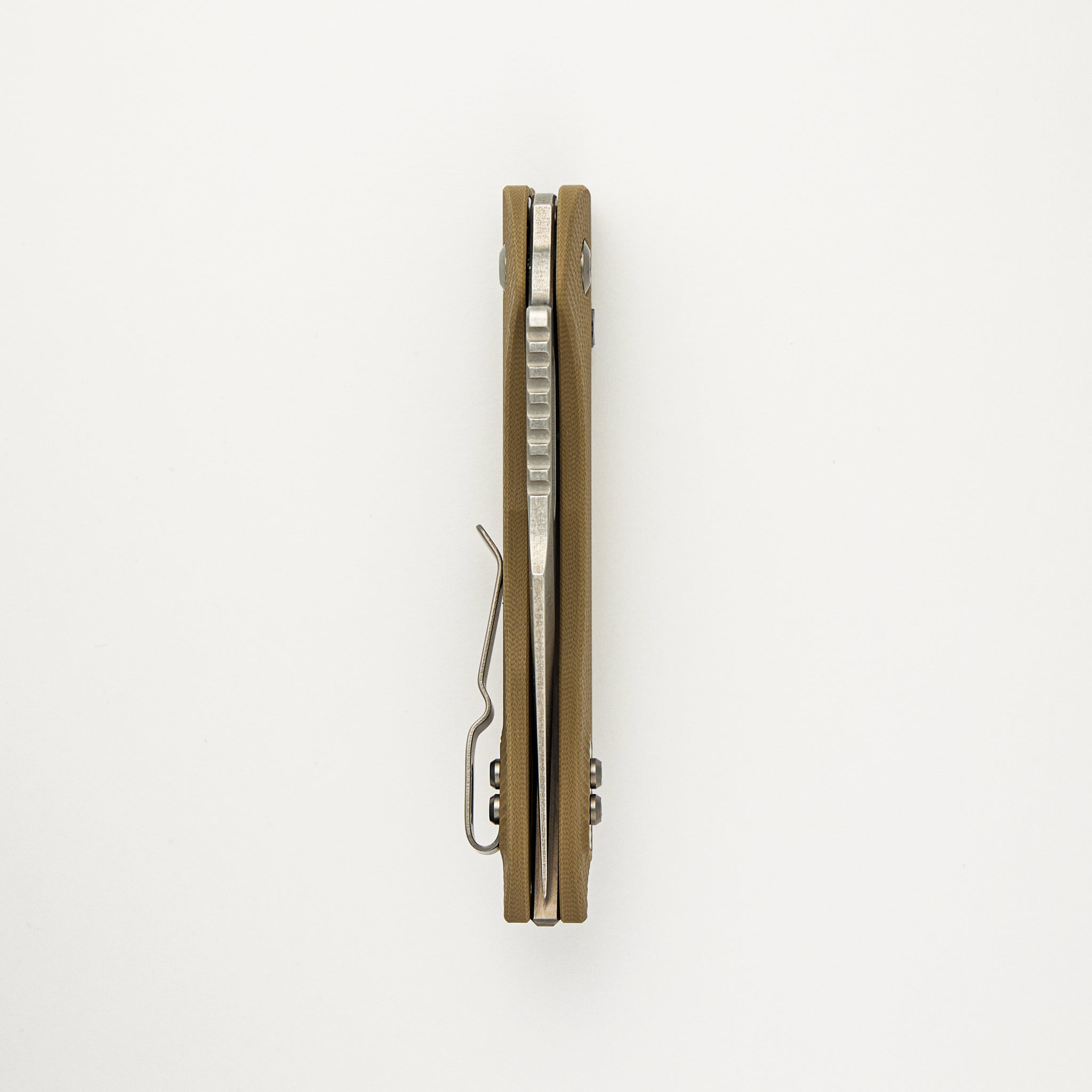 Stitch – RAM-LOK S/E Fluted Tan G10 Stonewash Partial Serrated 169RL-11FLGTTA (Borka Blades Design)