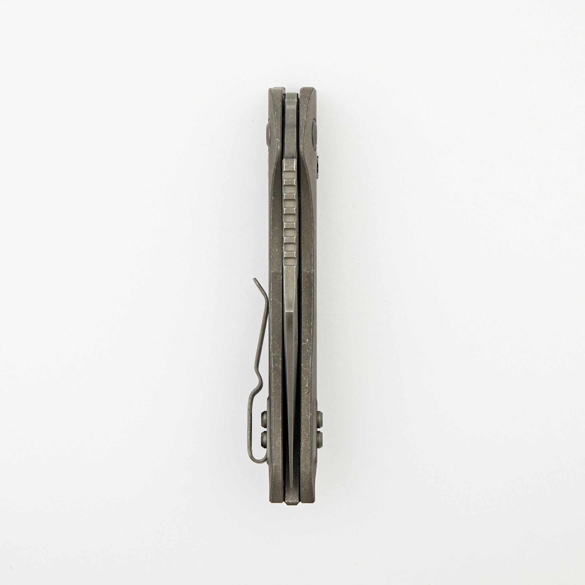 "Marfione Select" Stitch - RAM-LOK Full Serrated Apocalyptic Finish Slab Side Titanium 169RL-12APMS1