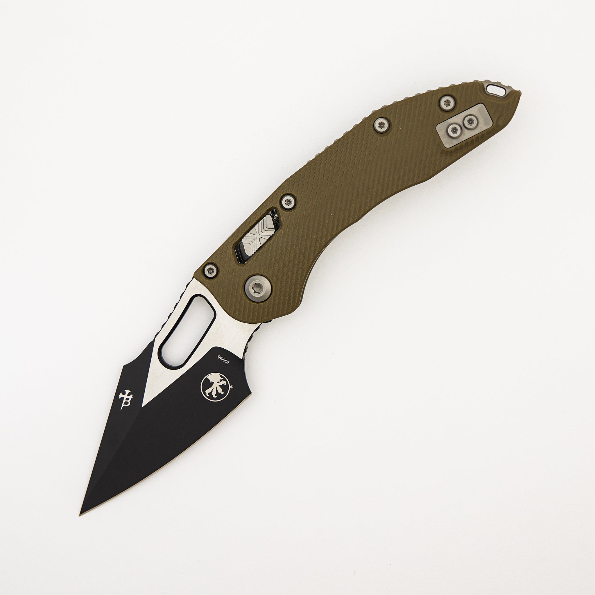 Stitch – RAM-LOK S/E Fluted G-10 OD Green Standard 169RL-1 FLGTOD (Borka Blades Design)