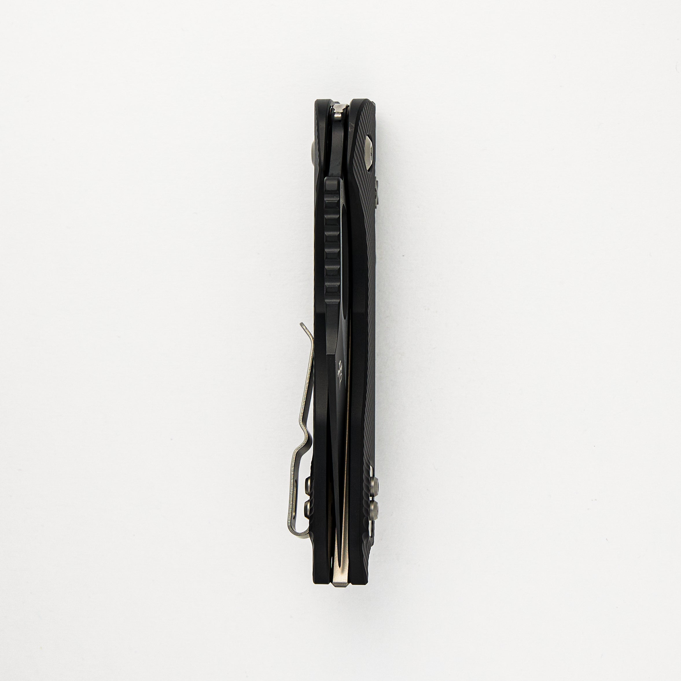 Stitch – RAM-LOK S/E Fluted Black Aluminum Partial Serrated Black Standard 169RL-2FL (Borka Blades Design)