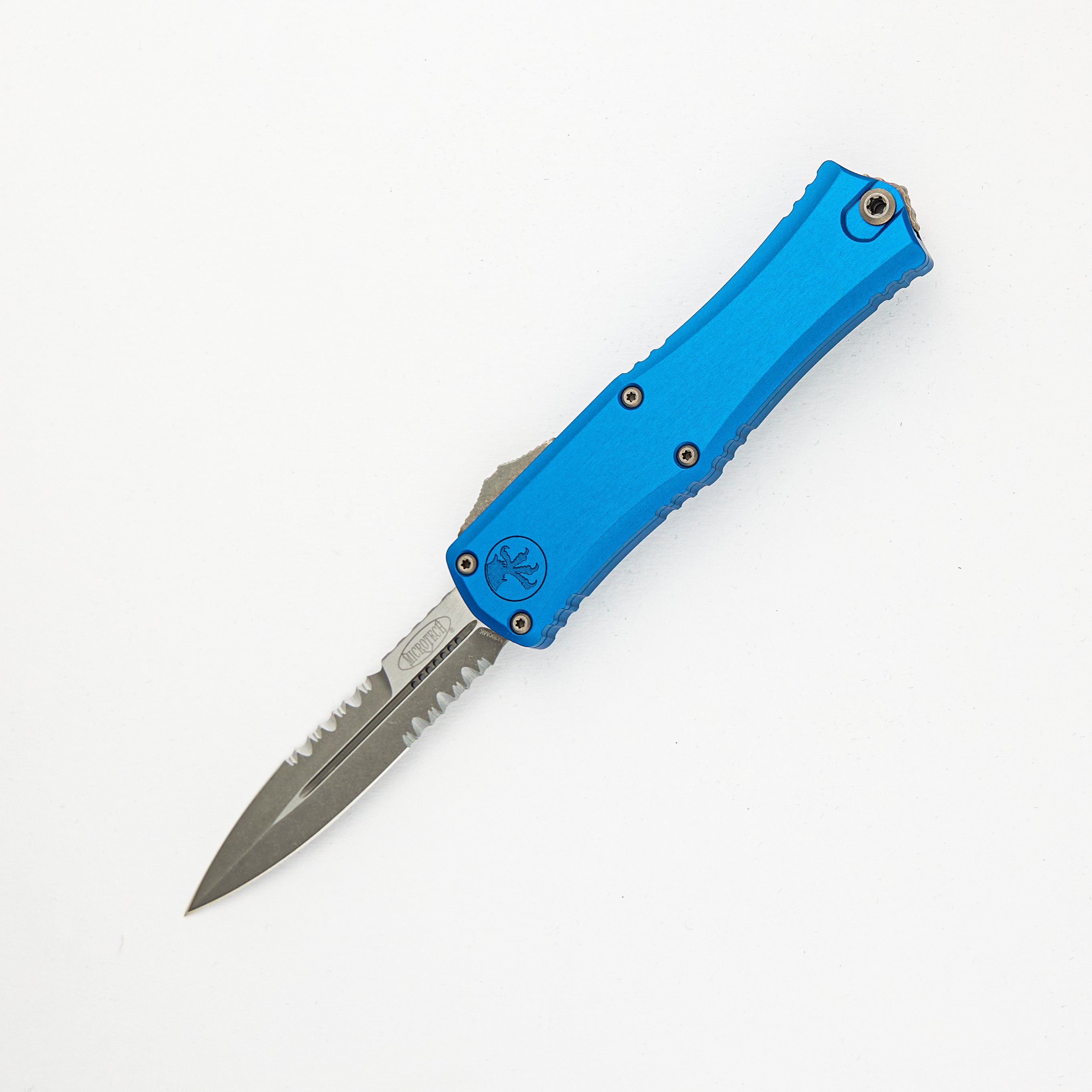 Mini Hera II Bayonet Blue Apocalyptic Partial Serrated 1701M-11APBL