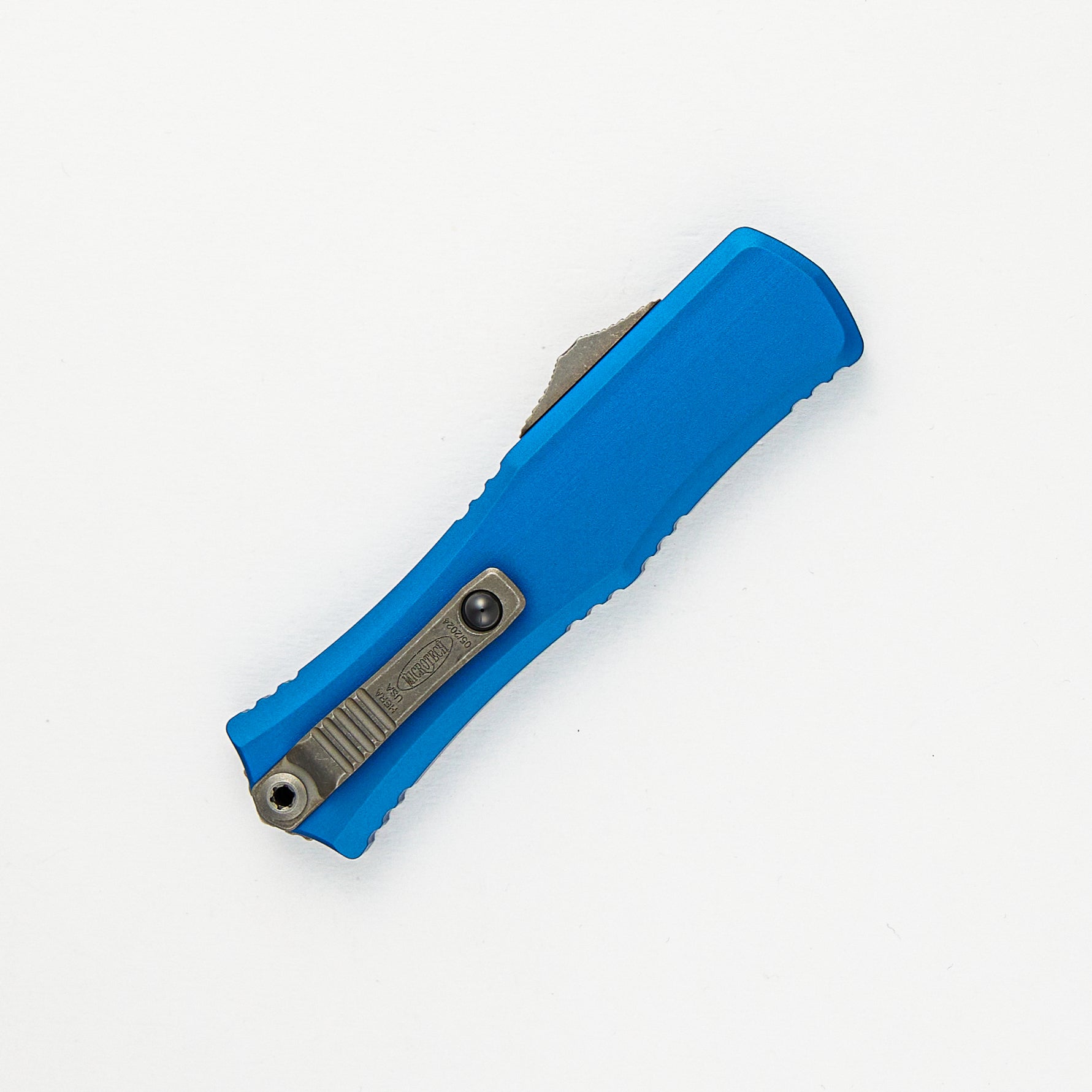 Mini Hera II Bayonet Blue Apocalyptic Partial Serrated 1701M-11APBL