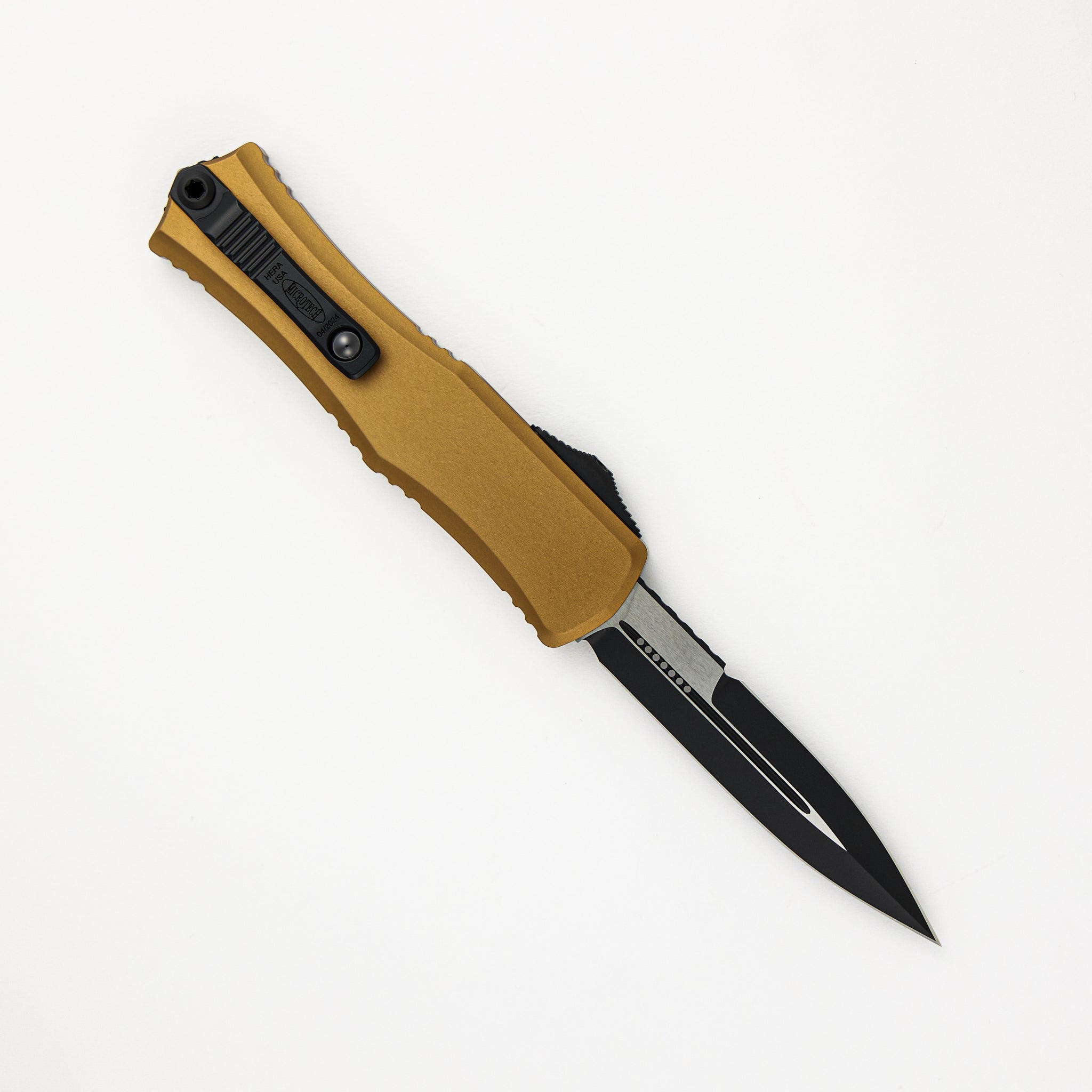 Microtech Mini Hera II Bayonet Tan Black Standard 1701M-1TA