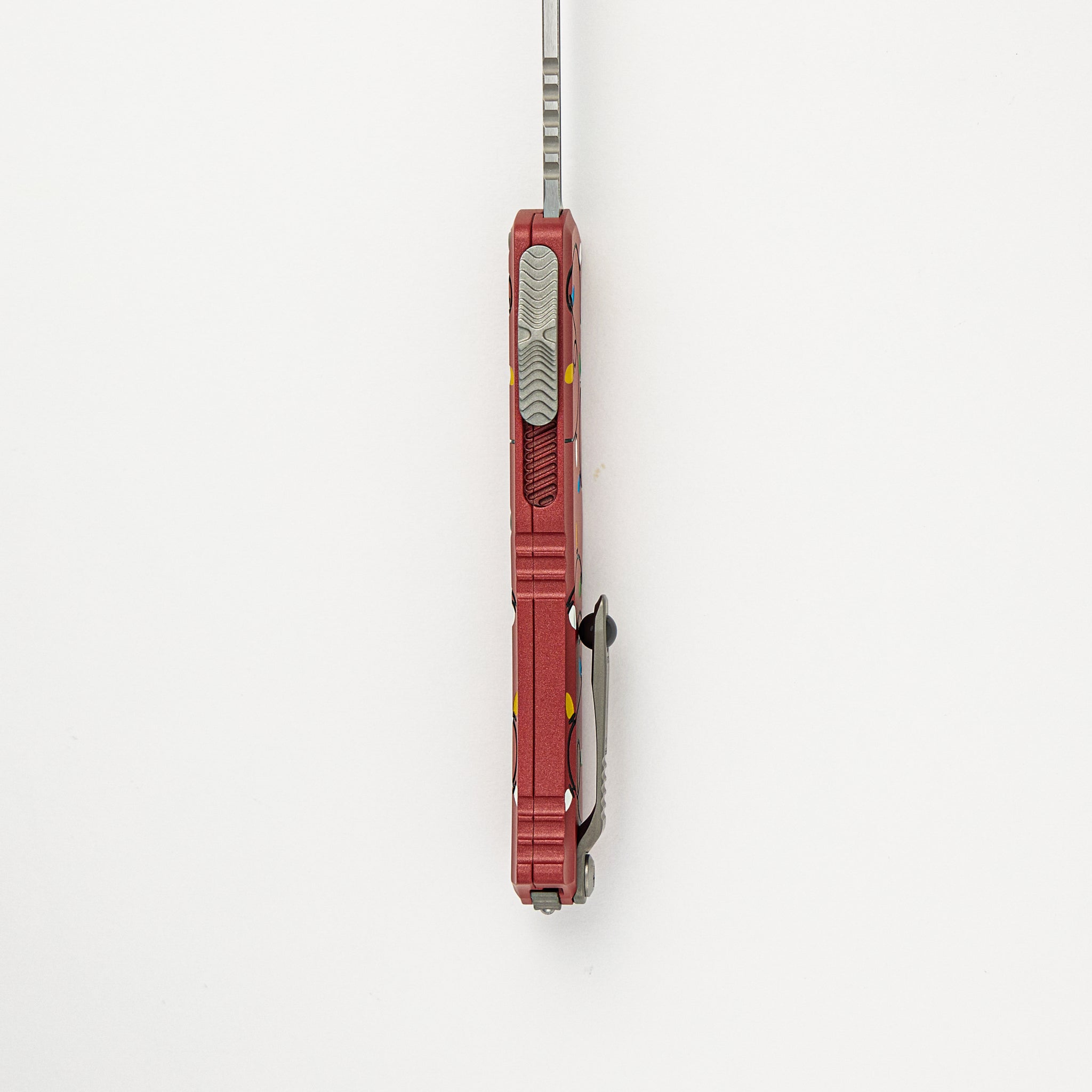 Microtech Mini Hera II S/E Signature Series Christmas Red Stonewash Standard 1703M-10 RDCMAS