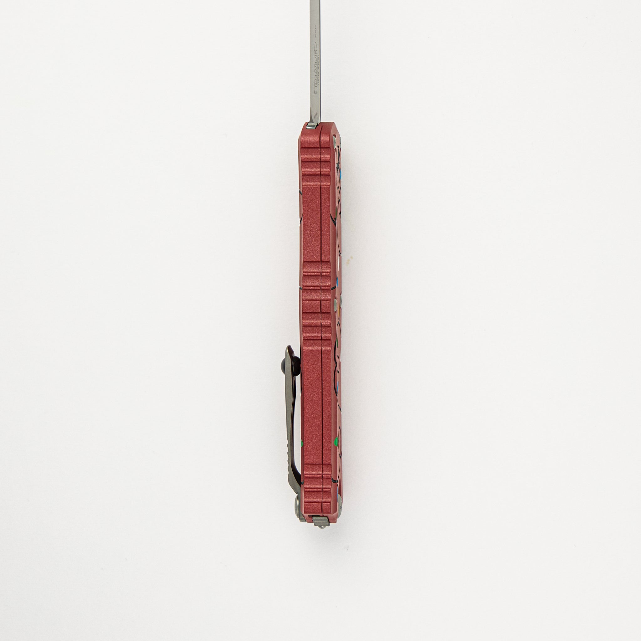 Microtech Mini Hera II S/E Signature Series Christmas Red Stonewash Standard 1703M-10 RDCMAS