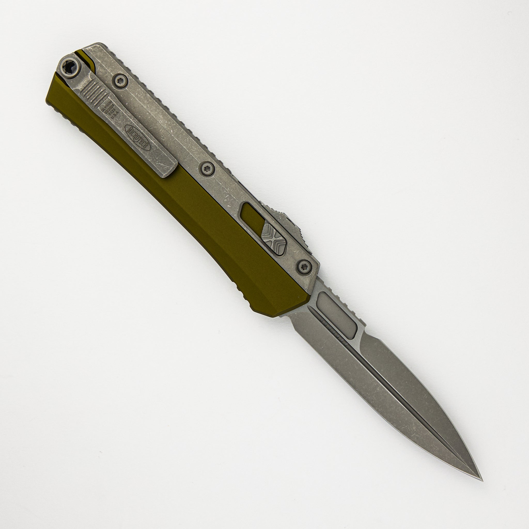 MICROTECH GLYKON BAYONET OD GREEN APOCALYPTIC OVERLAY APOCALYPTIC STANDARD NICKEL BORON INTERNALS 184-10APOD