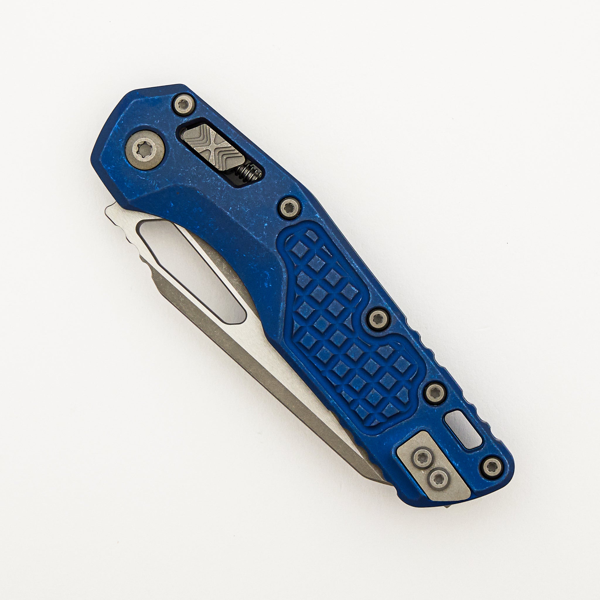 "Marfione Select" MSI - RAM-LOK - Apocalyptic Finish Antique Blue Anodized Frag Pattern Titanium W/ Blue Accent 210-10APFRMS2
