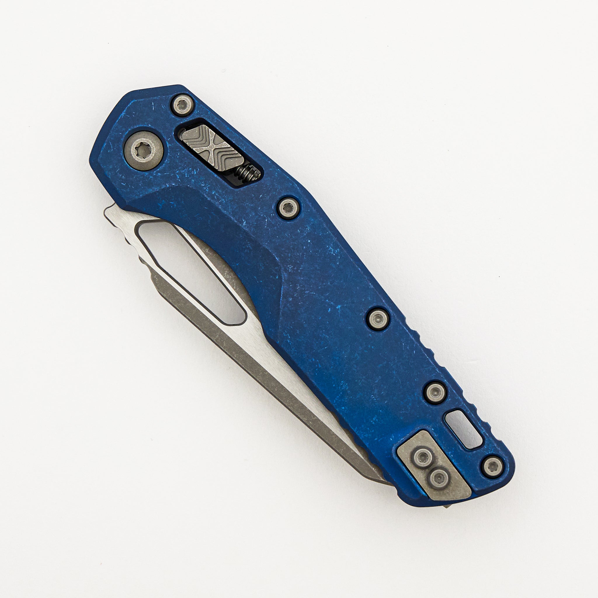 "Marfione Select" MSI - RAM-LOK - Apocalyptic Finish Antique Blue Anodized Slab Side Titanium W/ Blue Accent 210-10APMS2