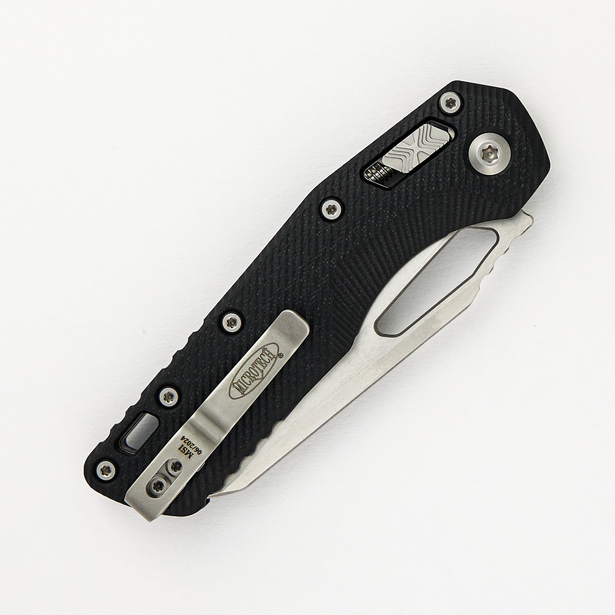 MSI S/E Fluted Black G10 Stonewash Standard 210-10 FLGTBK