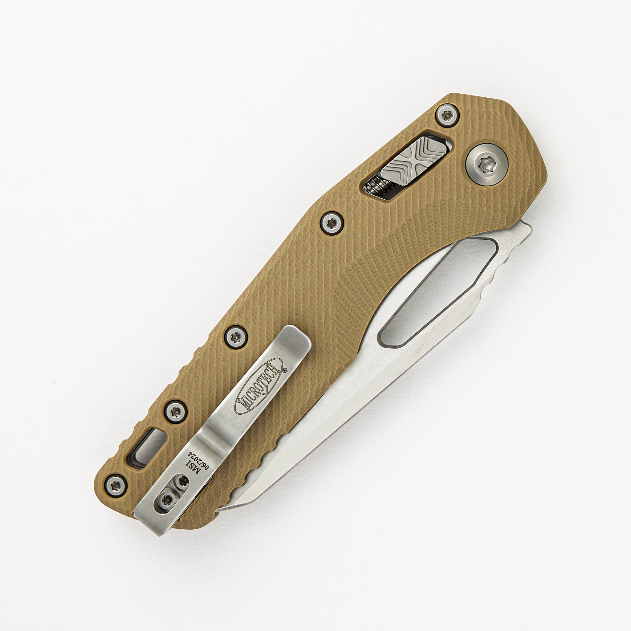 MSI S/E Fluted Tan G10 Stonewash Standard 210-10 FLGTTA
