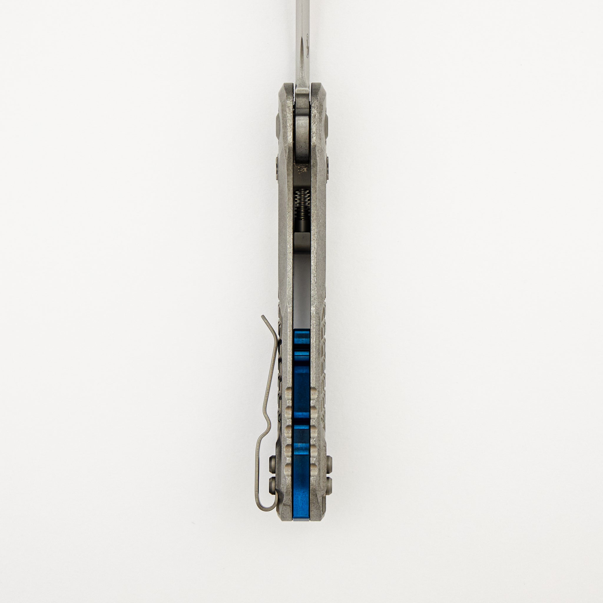 "Marfione Select" MSI - RAM-LOK - Stonewash Finish Frag Pattern Titanium W/ Blue Titanium Accent 210-10FRMS2