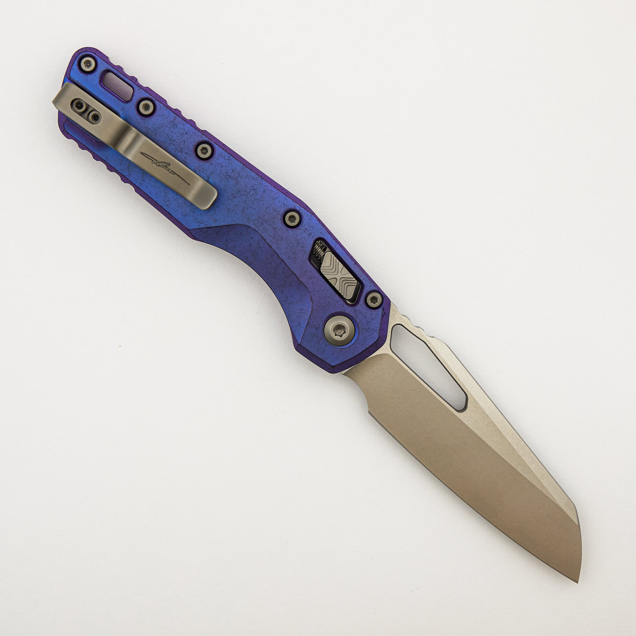 "Marfione Select" MSI - RAM-LOK - Stonewash Finish Purple Haze Anodized Slab Side Titanium W/ Purple Titanium Accent 210-10MS5