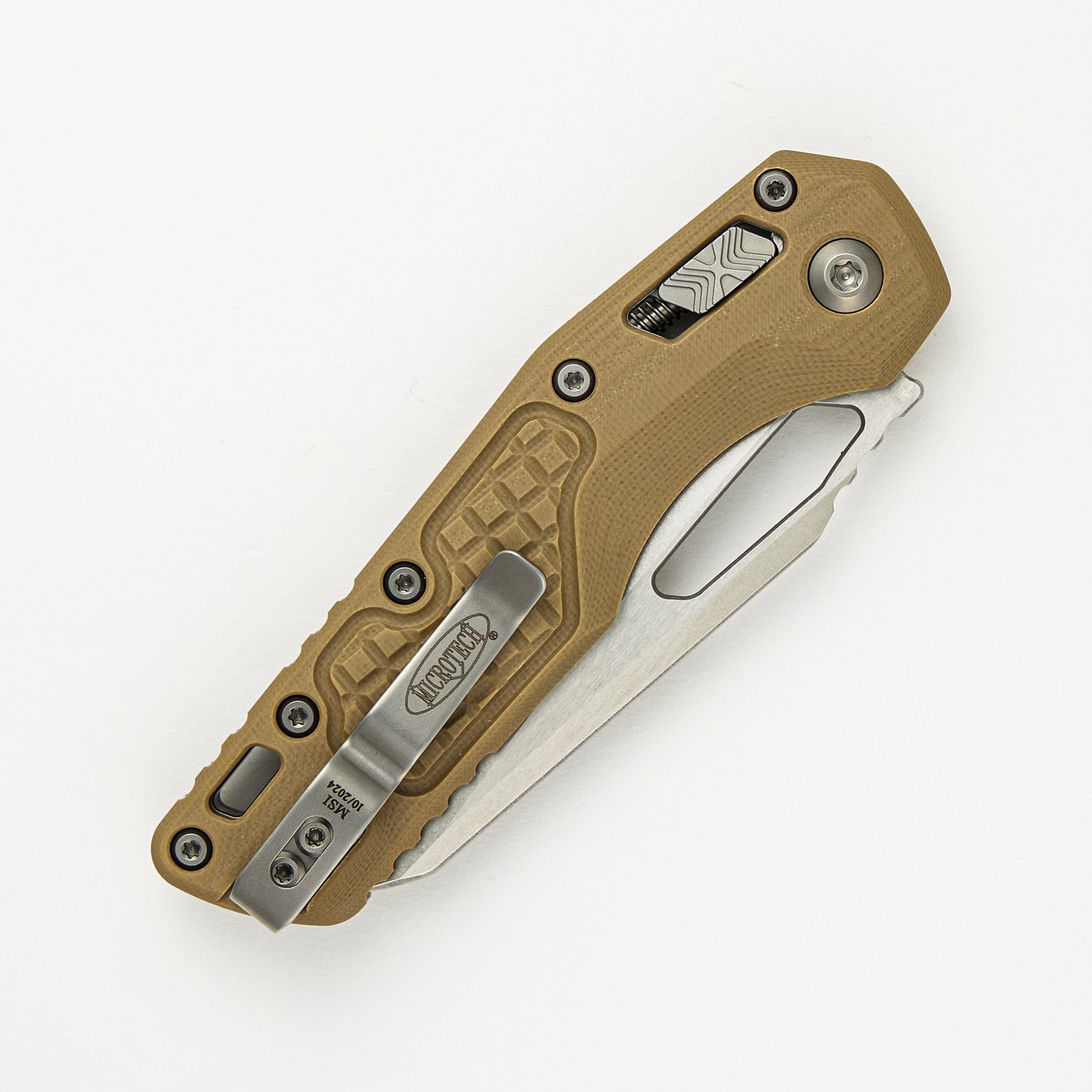 MSI S/E Frag G-10 Tan Stonewash Partial Serrated 210-11 FRGTTA