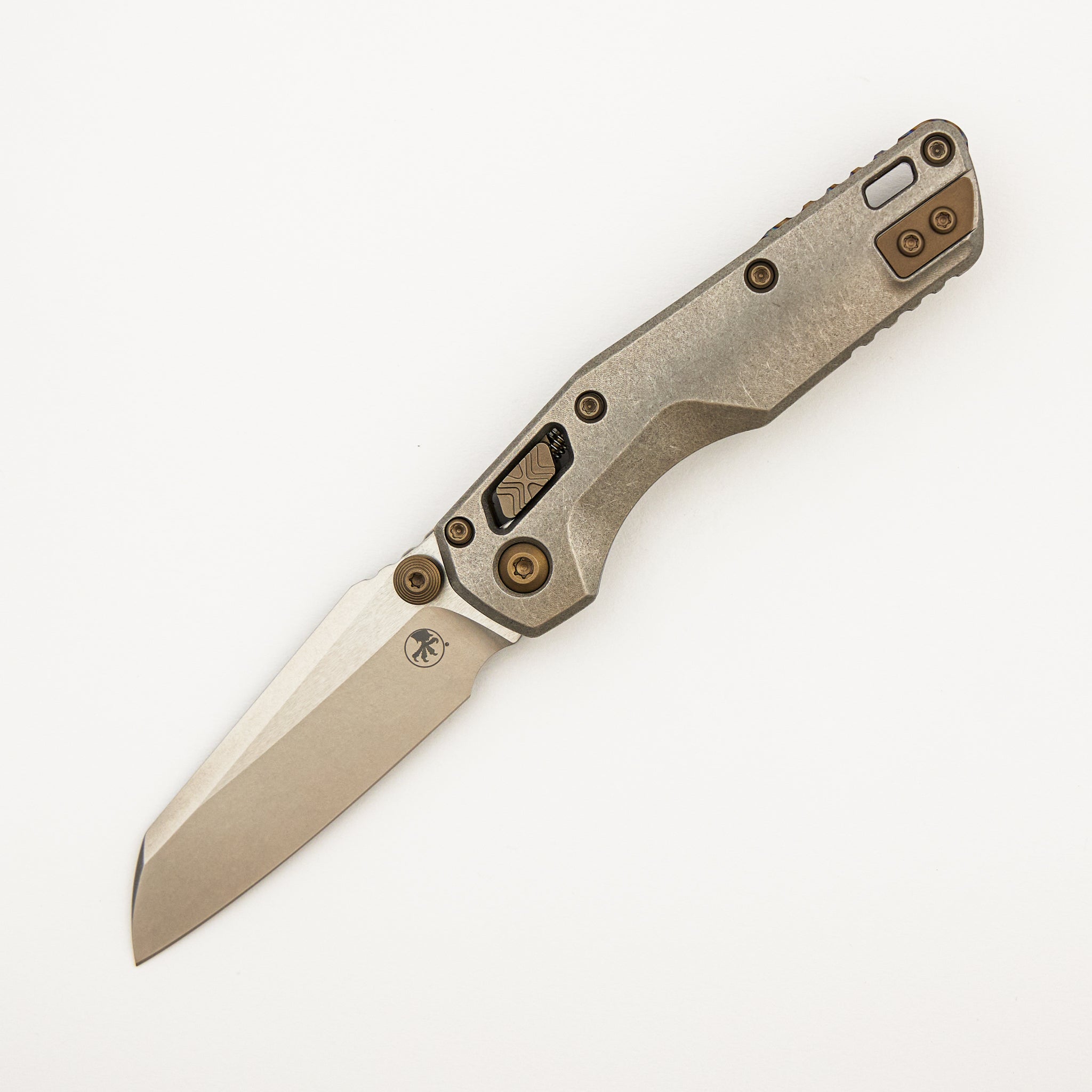 "Marfione Select" MSI Mini RAM-LOK Stonewash Finish Slab Side Titanium w/ Flamed Titanium Accent 210M-10MS5