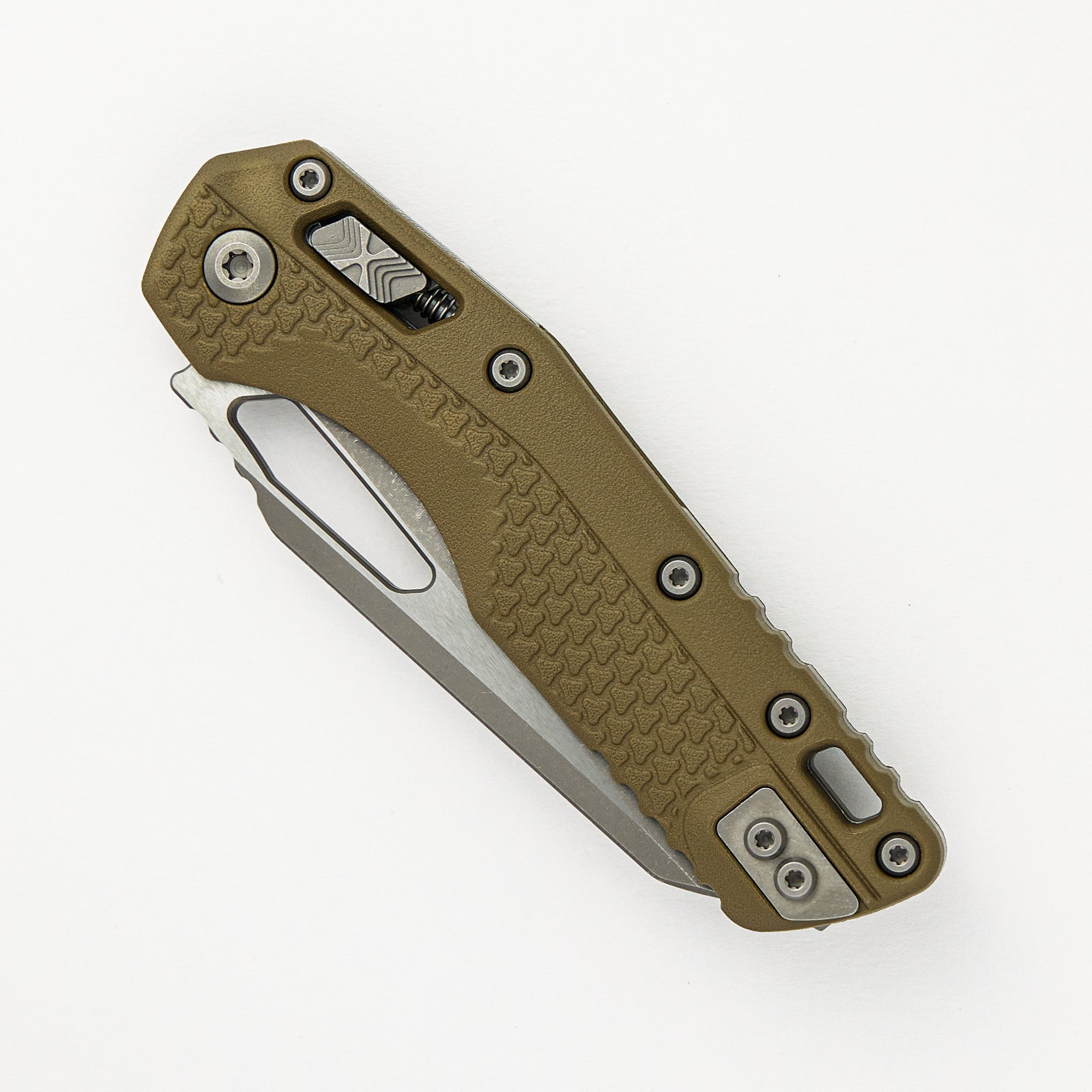 MSI S/E Tri-Grip Polymer OD Green Apocalyptic Partial Serrated 210T-11 APPMOD