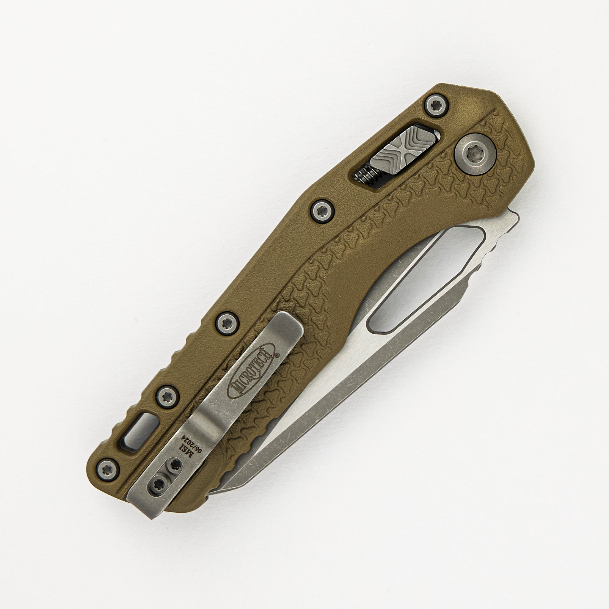 MSI S/E Tri-Grip Polymer OD Green Apocalyptic Partial Serrated 210T-11 APPMOD