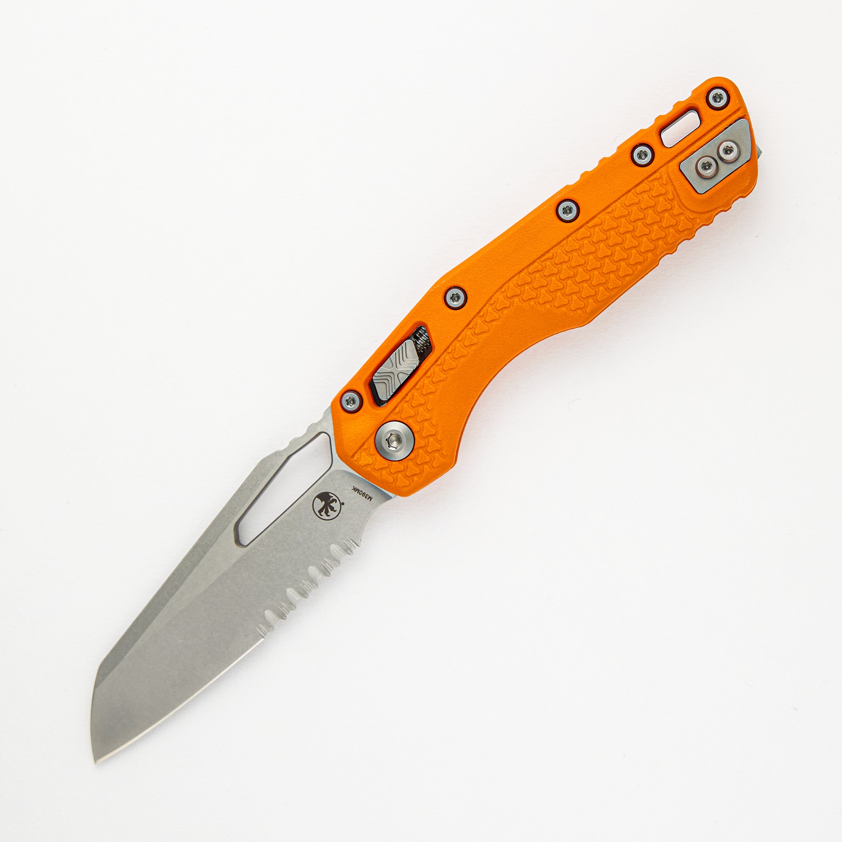 MSI S/E Tri-Grip Polymer Orange Stonewash Partial Serrated 210T-11PMOR