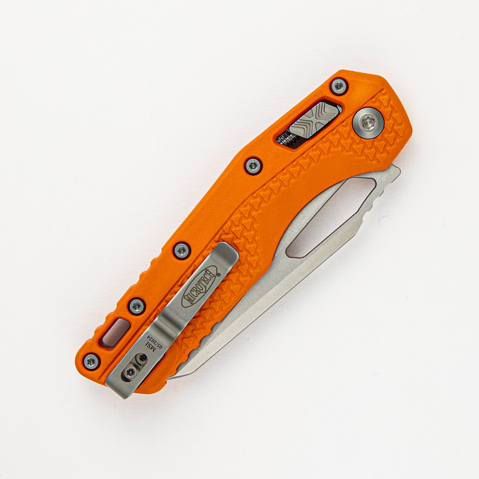 MSI S/E Tri-Grip Polymer Orange Stonewash Partial Serrated 210T-11PMOR