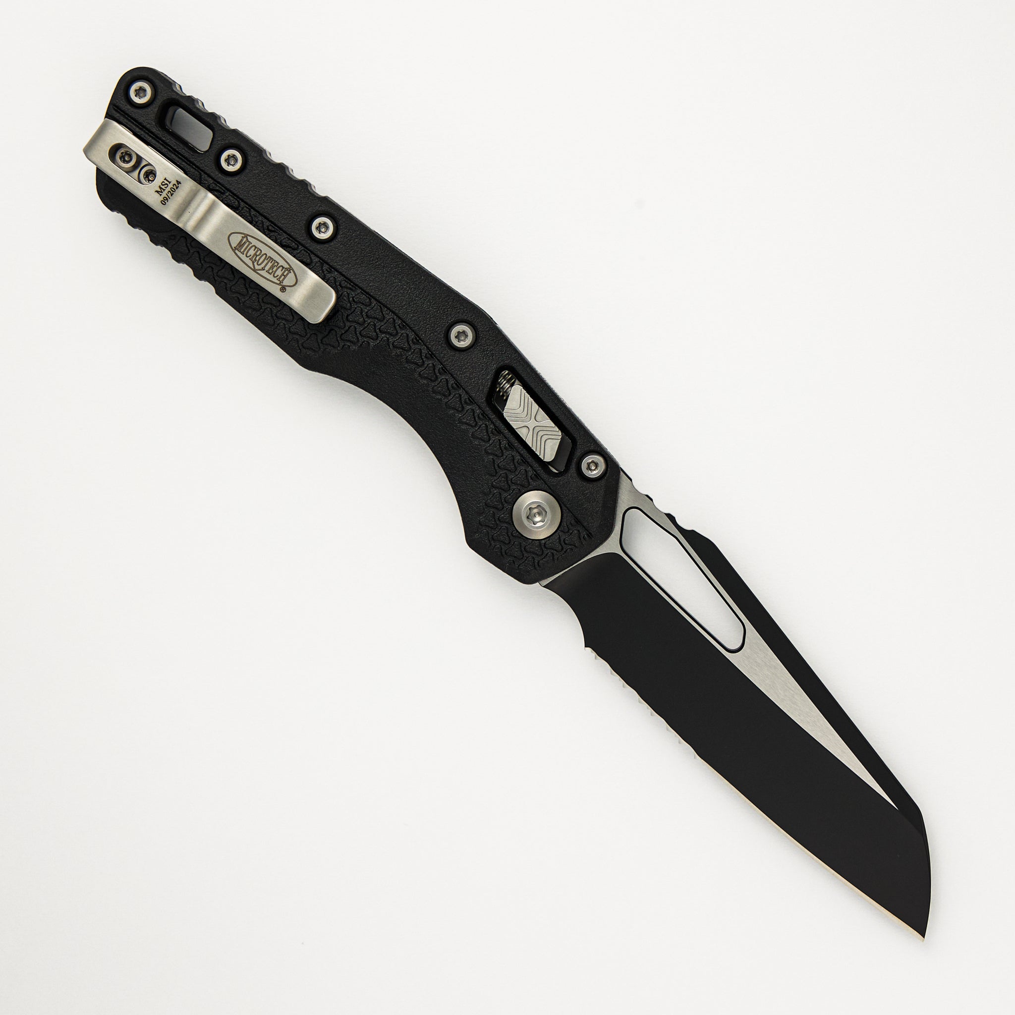 MSI S/E Tri-Grip Polymer Black Partial Serrated 210T-2 PMBK