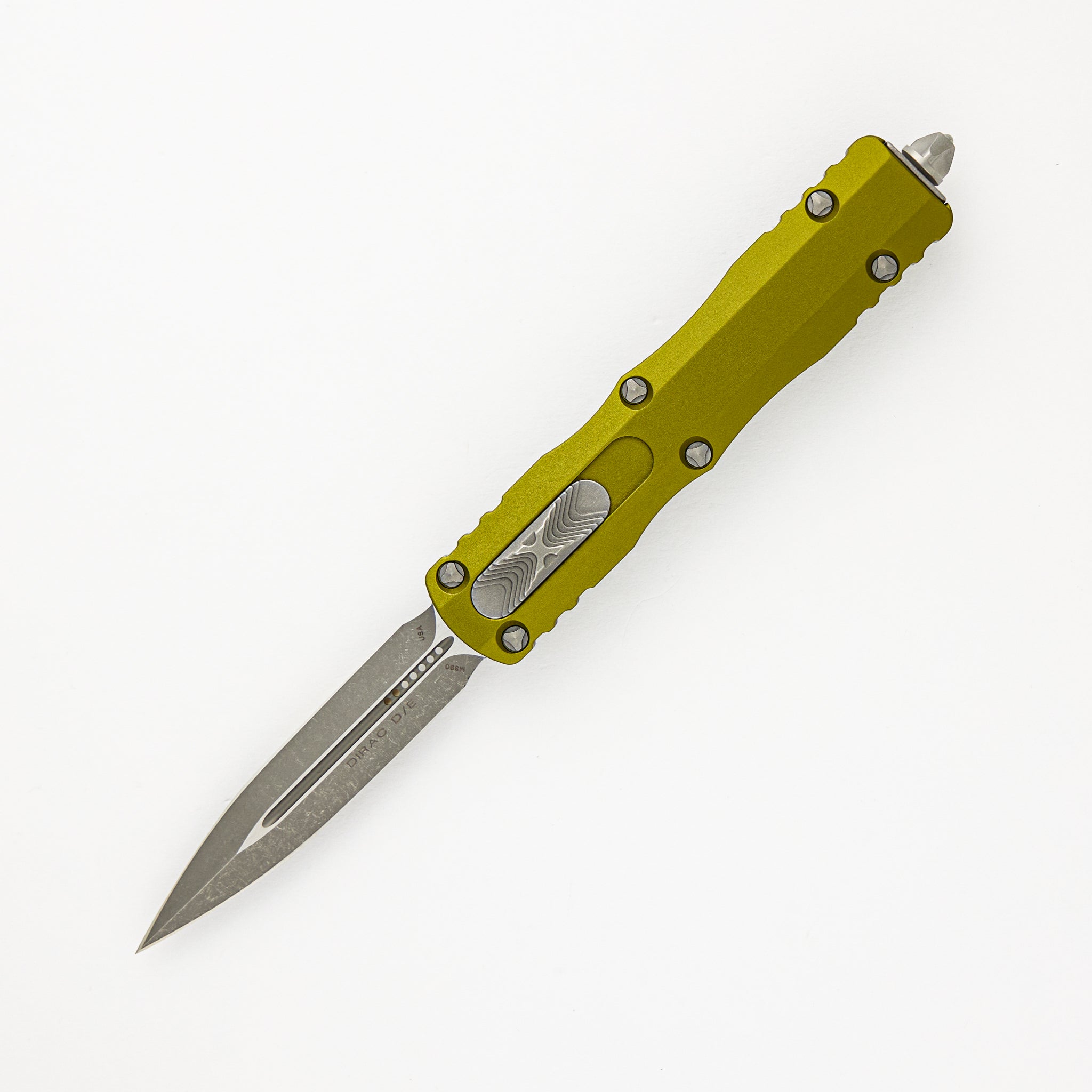 Microtech Dirac - D/E OD Green Apocalyptic Standard 225-10 APOD