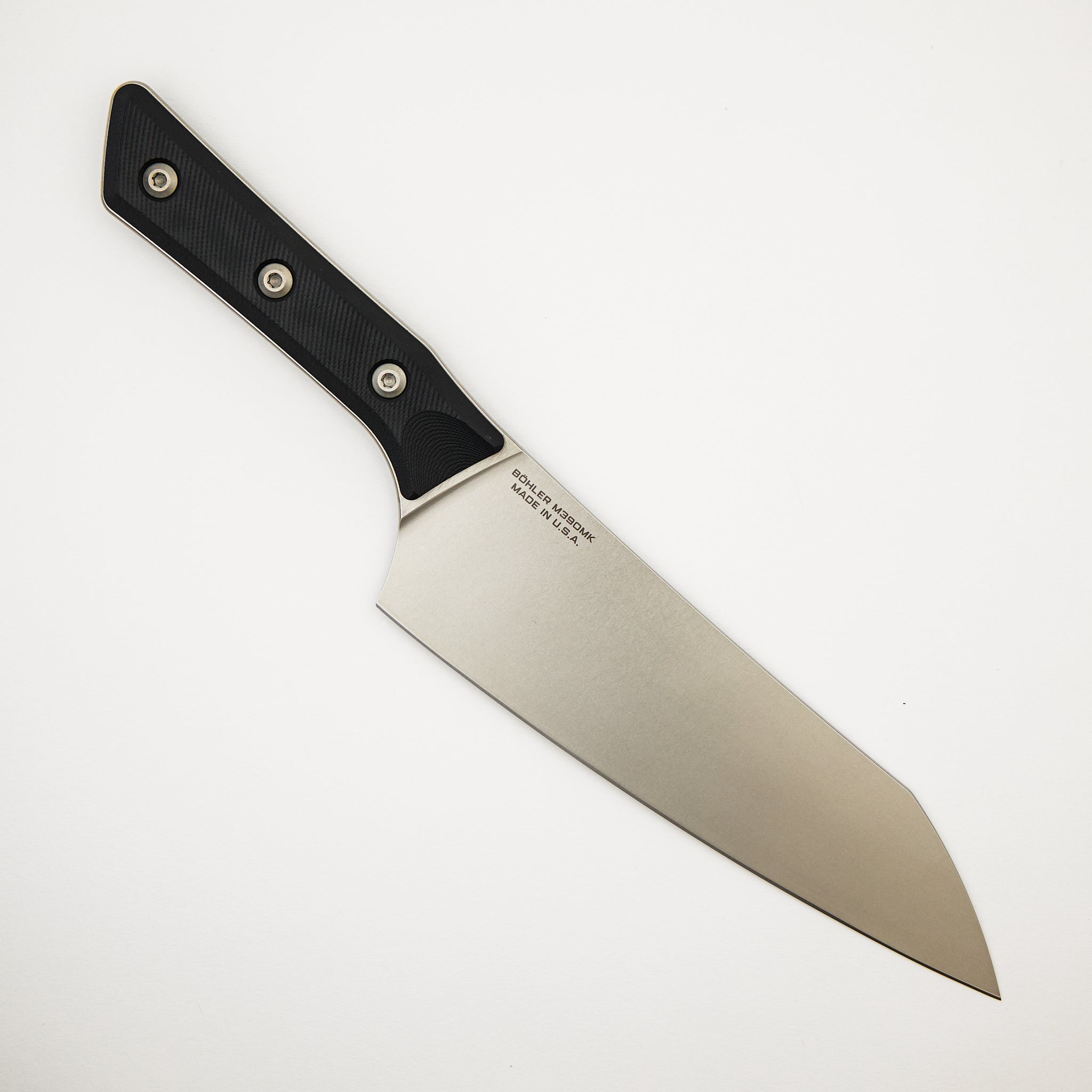 Chef Knife - G-10 Black - Stonewash Standard - 3000-10 BK
