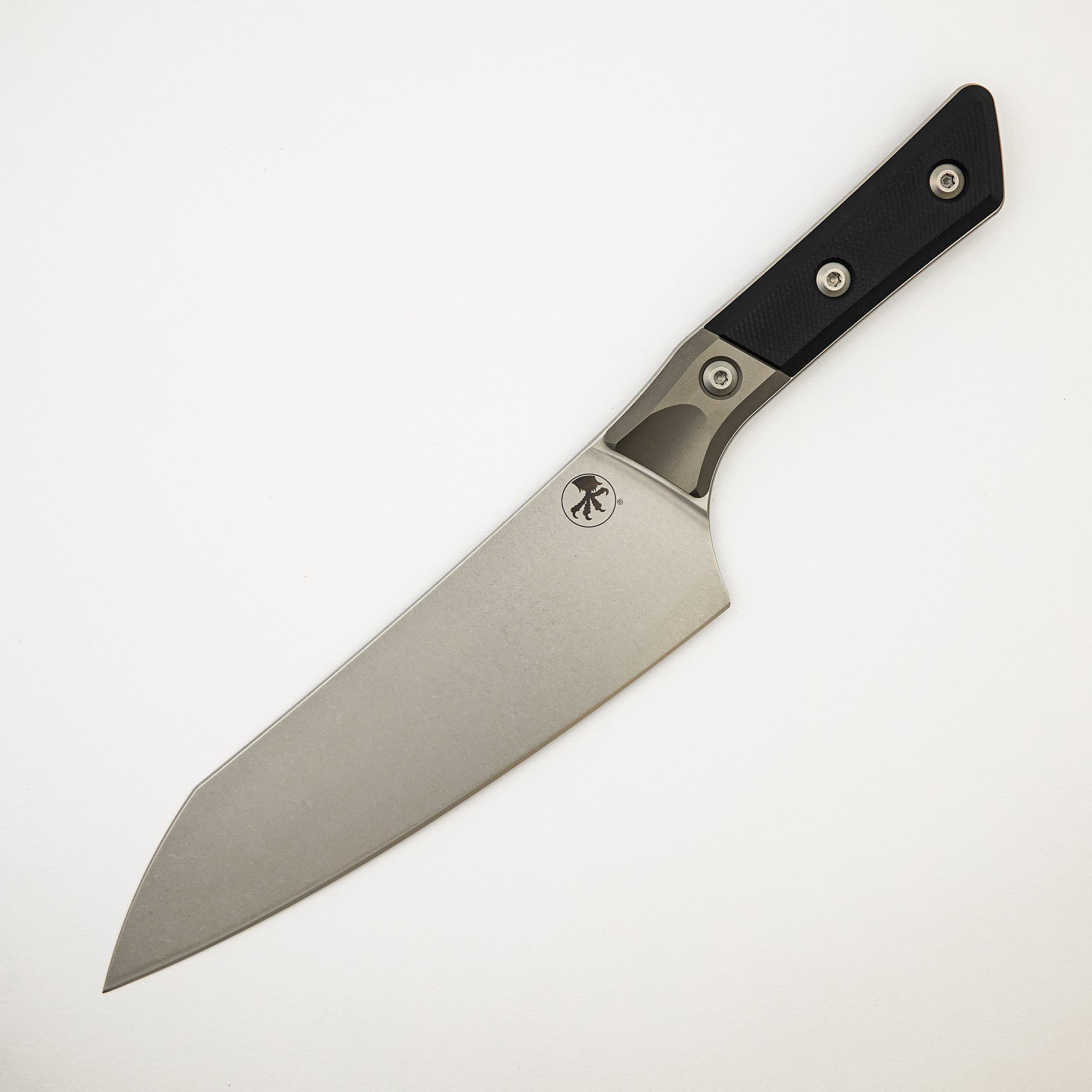 Chef Knife - G-10 Black - Bead Blast Bolster - Stonewash Standard - 3000B-10 BK