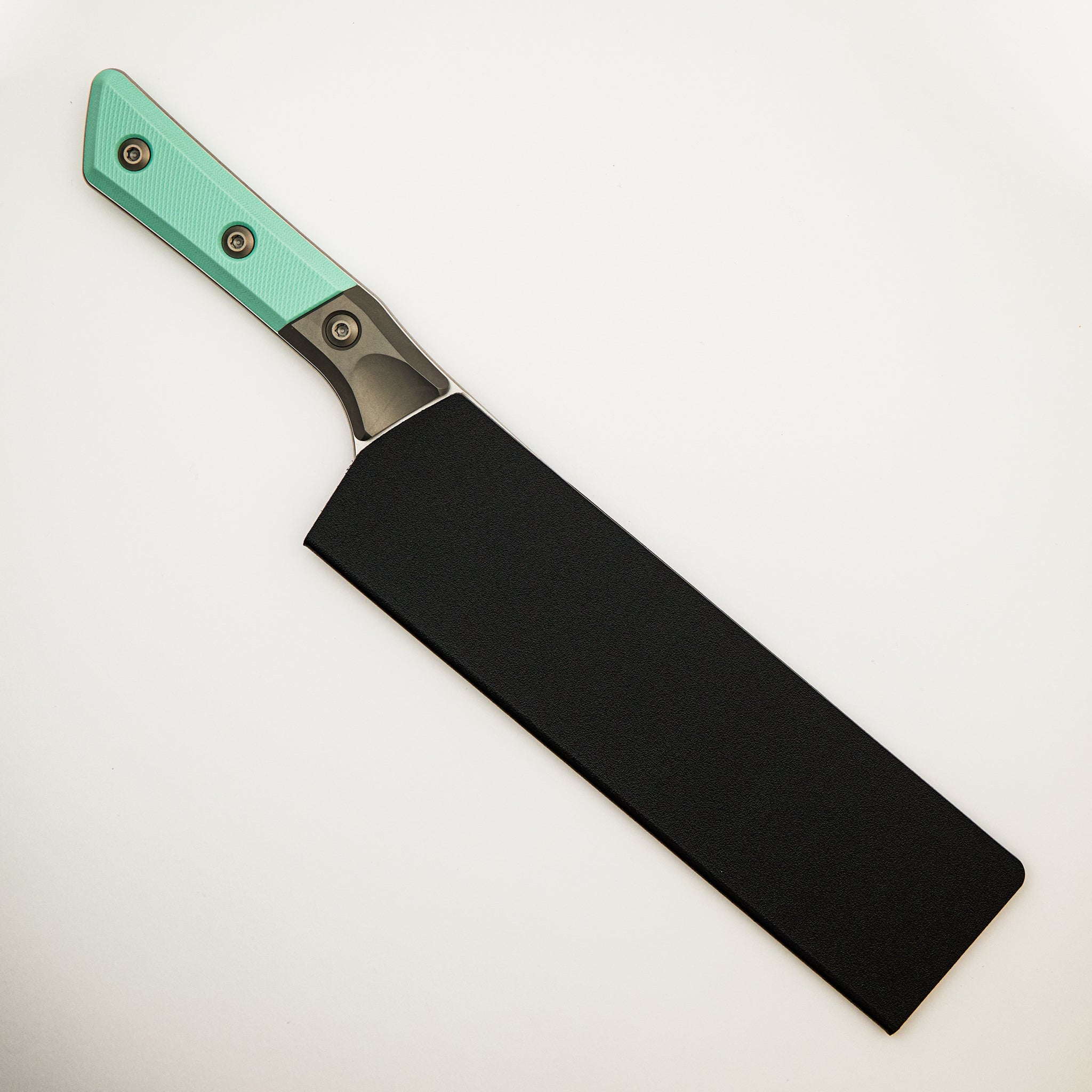 Chef Knife - G-10 Caribbean Blue - Bead Blast Bolster - Stonewash Standard - 3000B-10 CA
