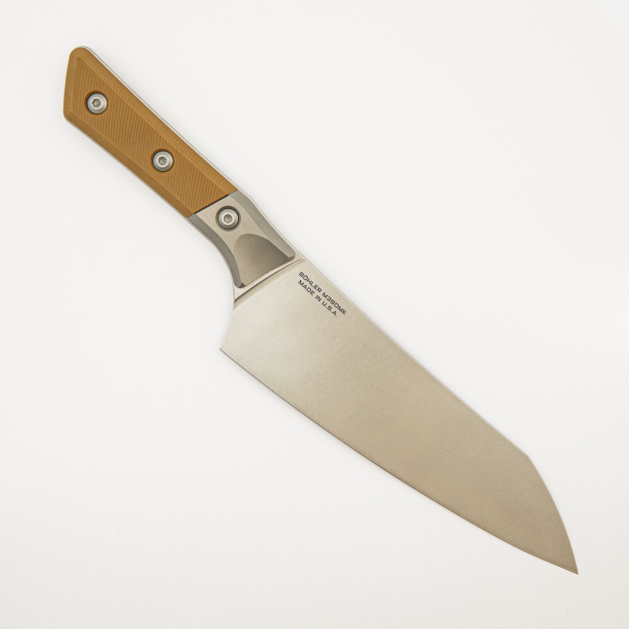 Chef Knife - G-10 Coyote Tan - Bead Blast Bolster - Stonewash Standard - 3000B-10 CE