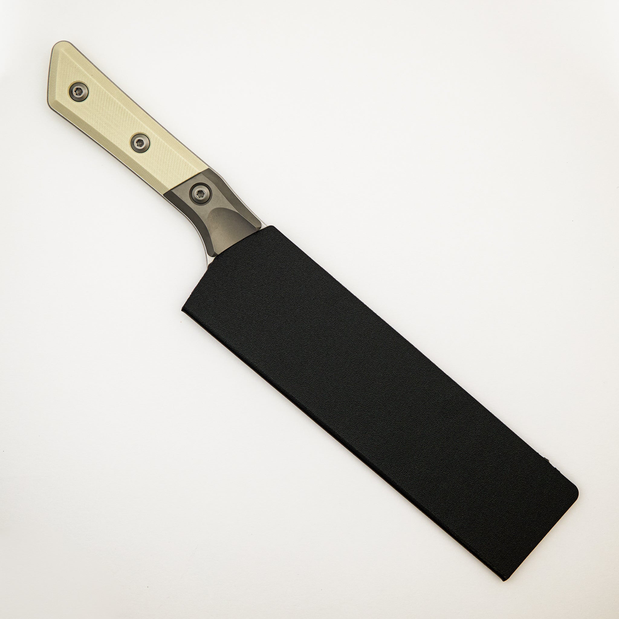 Chef Knife - G-10 Ivory - Bead Blast Bolster - Stonewash Standard - 3000B-10 IV