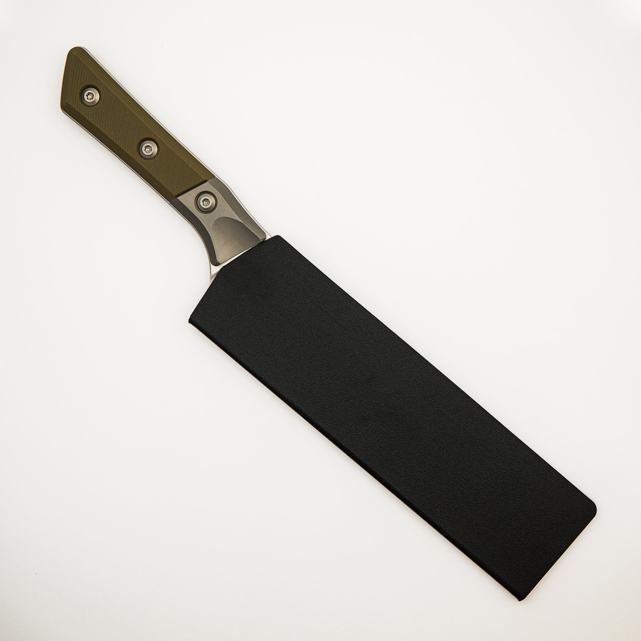 Chef Knife - G-10 OD Green - Bead Blast Bolster - Stonewash Standard - 3000B-10 OD