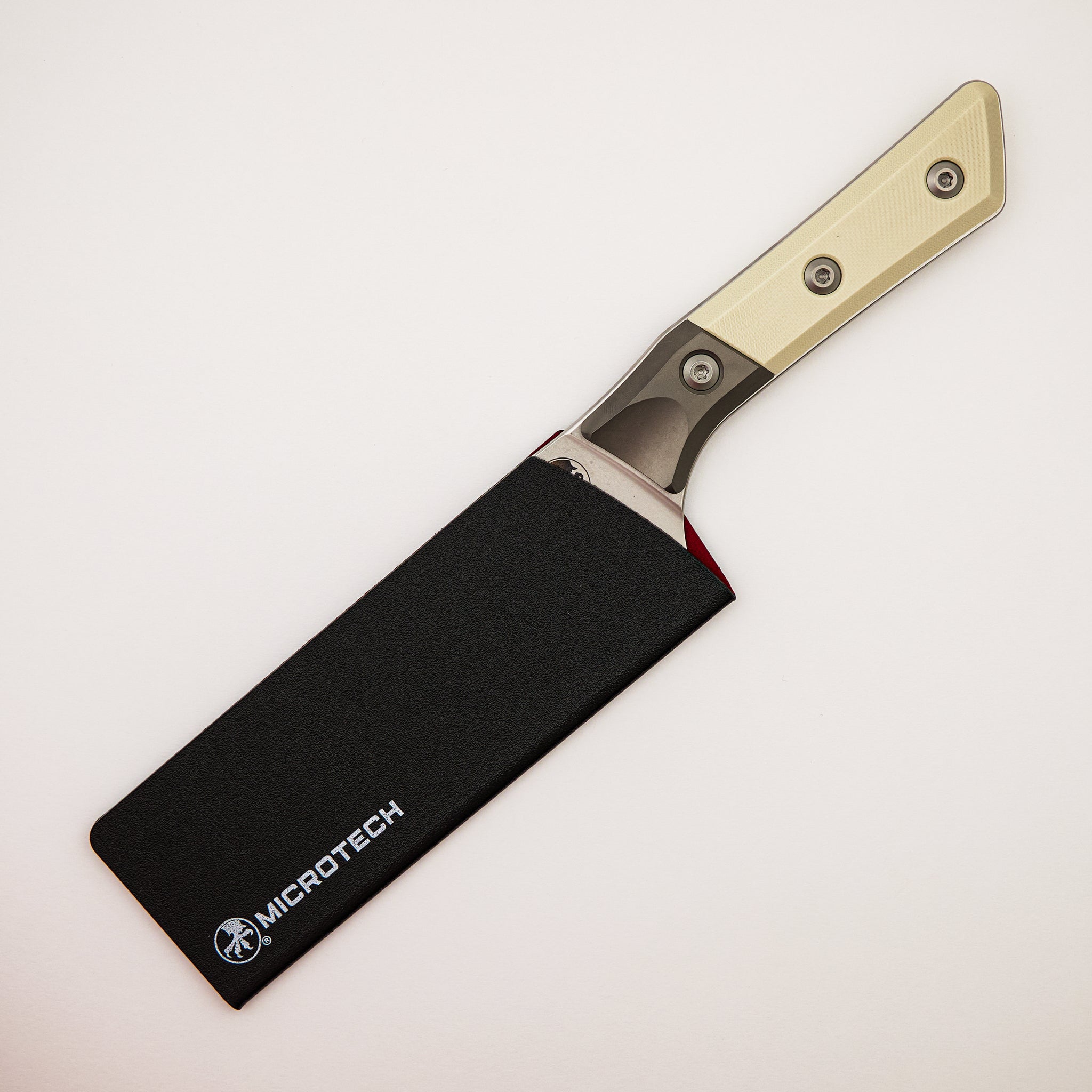 Santoku 6" - G10 Ivory - Bead Blast Bolster - Stonewash Standard - 3200B-10 IV