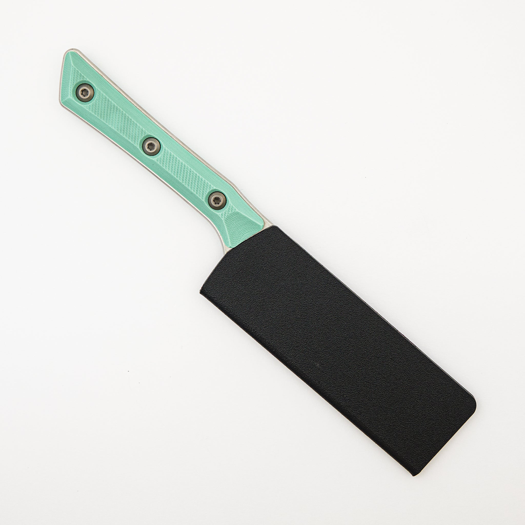 Santoku 4" - G-10 Caribbean Blue - Stonewash Standard - 3300-10 CA