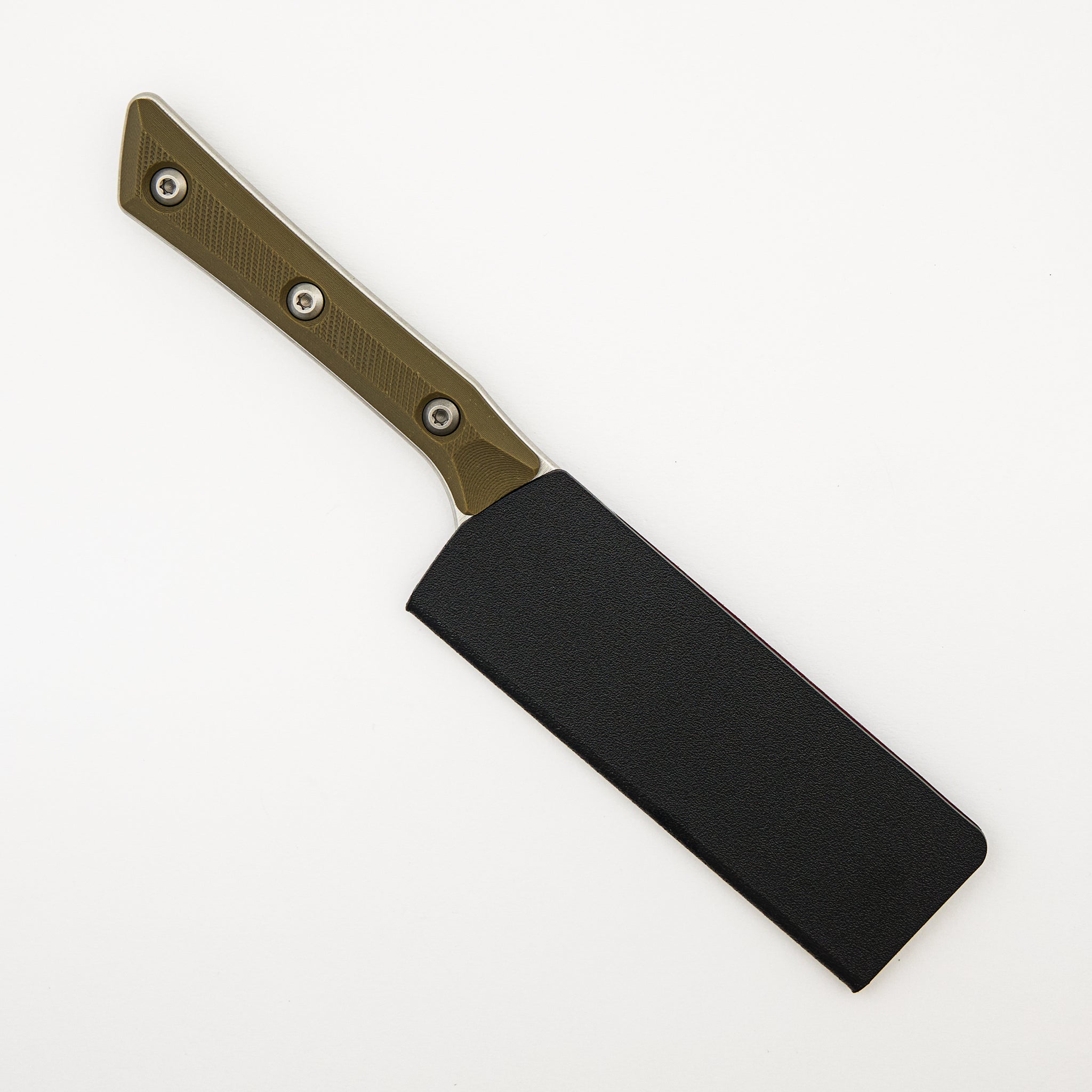 Santoku 4" - G-10 OD Green - Stonewash Standard - 3300-10 OD