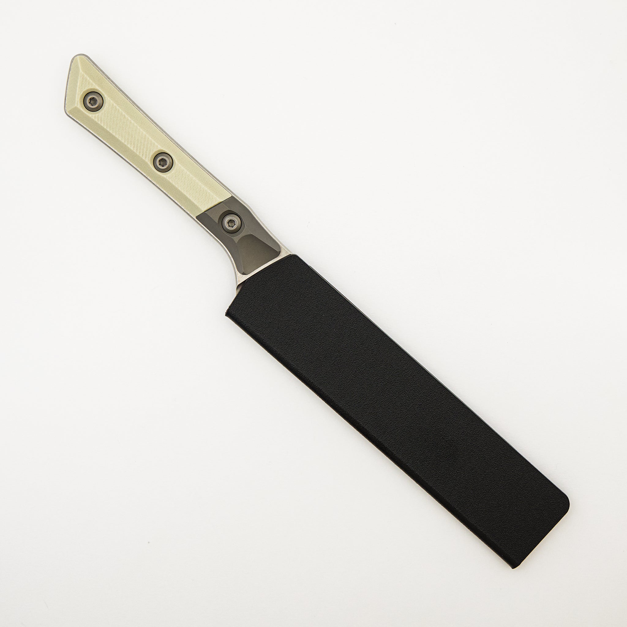 Utility - G10 Ivory - Bead Blast Bolster - Stonewash Standard - 3400B-10 IV