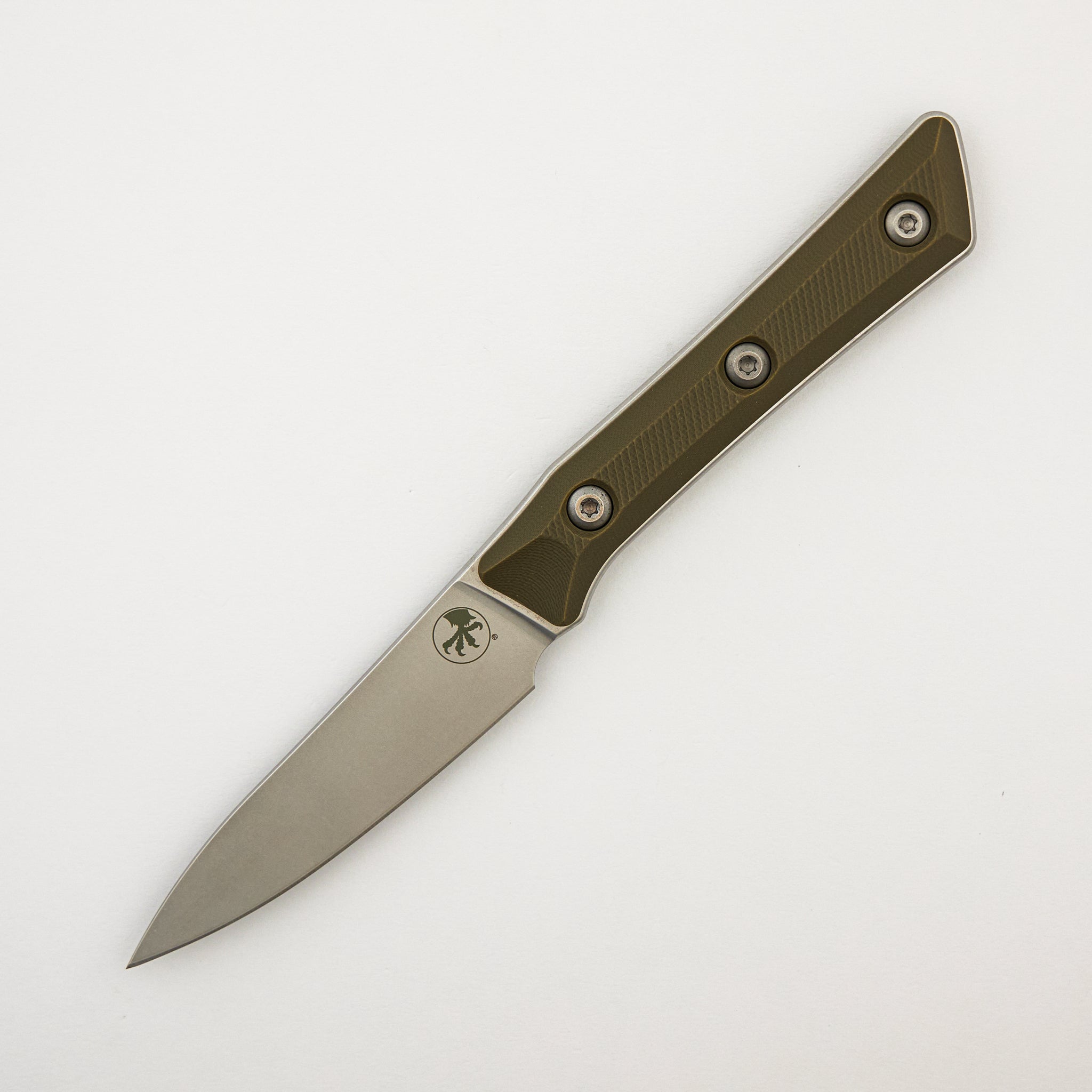 Paring Knife - G-10 OD Green - Stonewash Standard - 3500-10 OD
