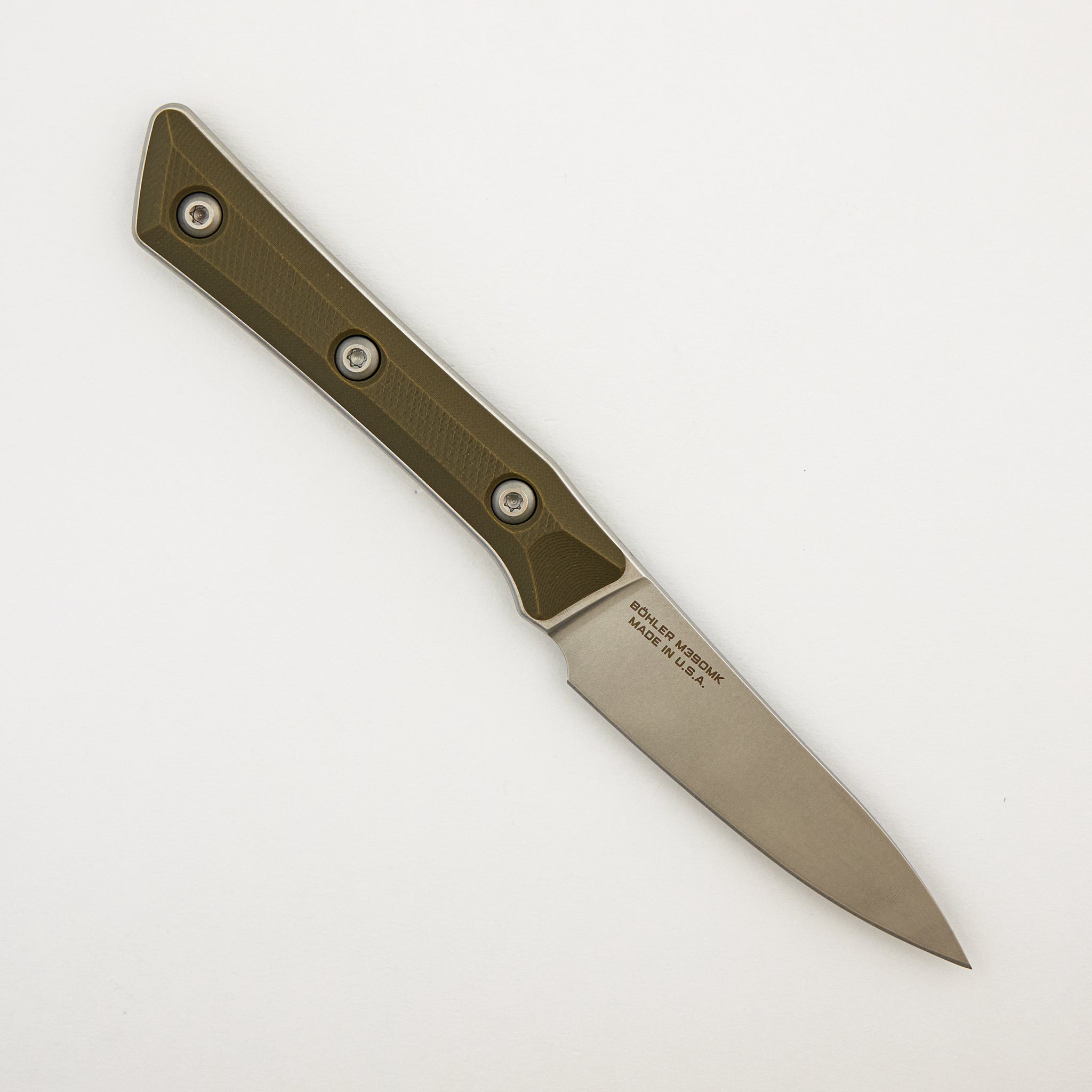 Paring Knife - G-10 OD Green - Stonewash Standard - 3500-10 OD