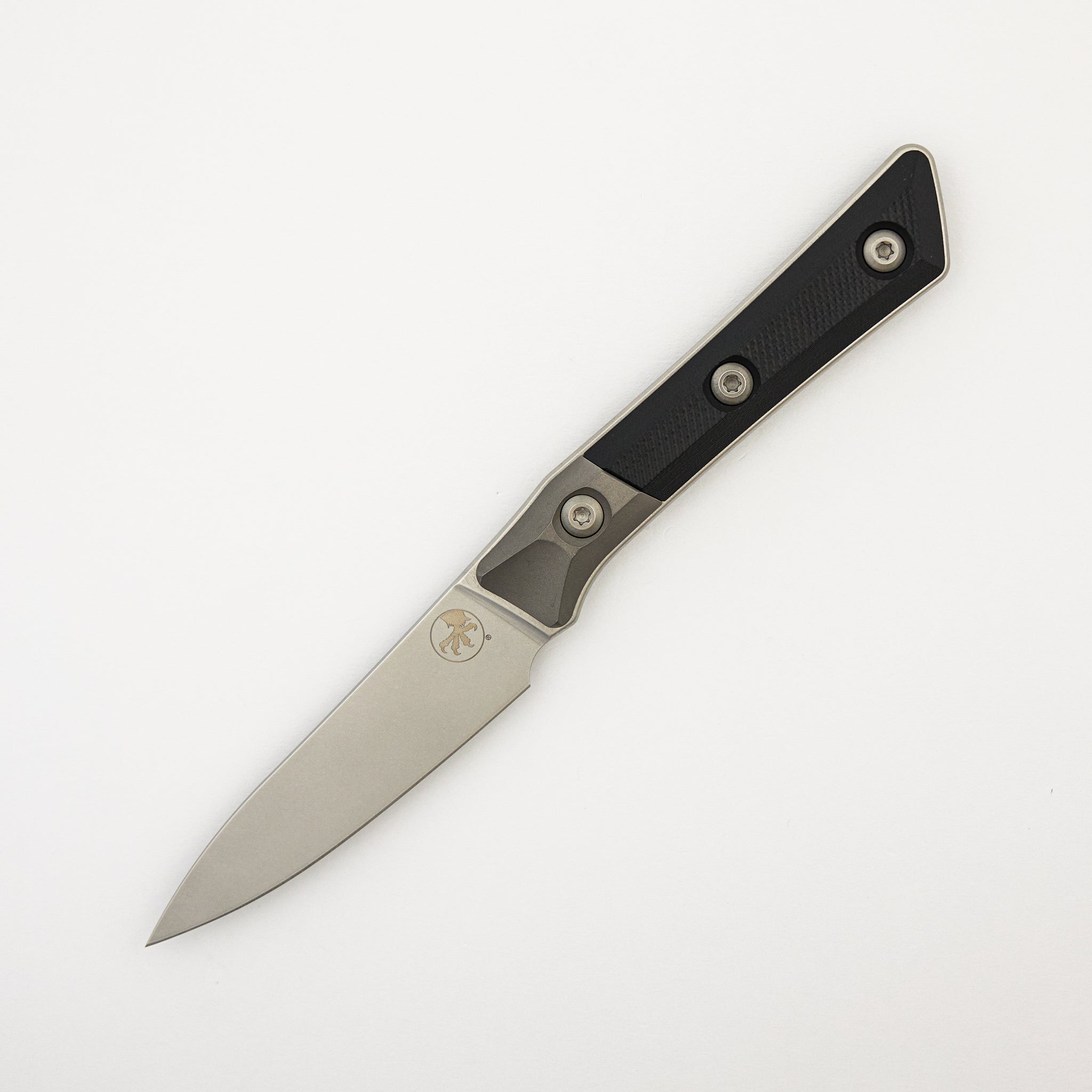Pairing Knife - G10 Black - Bead Blast Bolster - Stonewash Standard - 3500B-10 BK