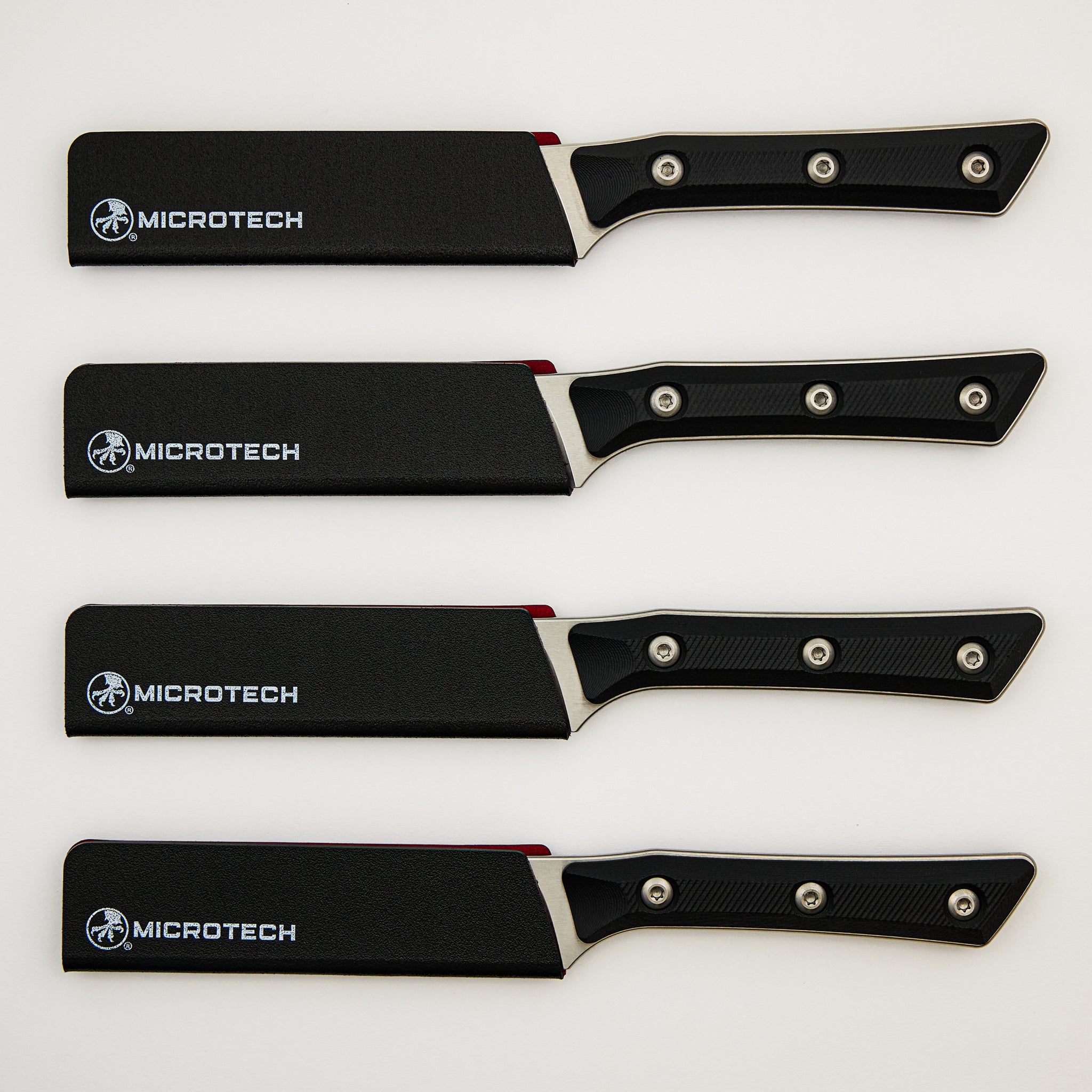 Steak Knife Set - G-10 Black - Stonewash Standard - 3600-10 SETBK