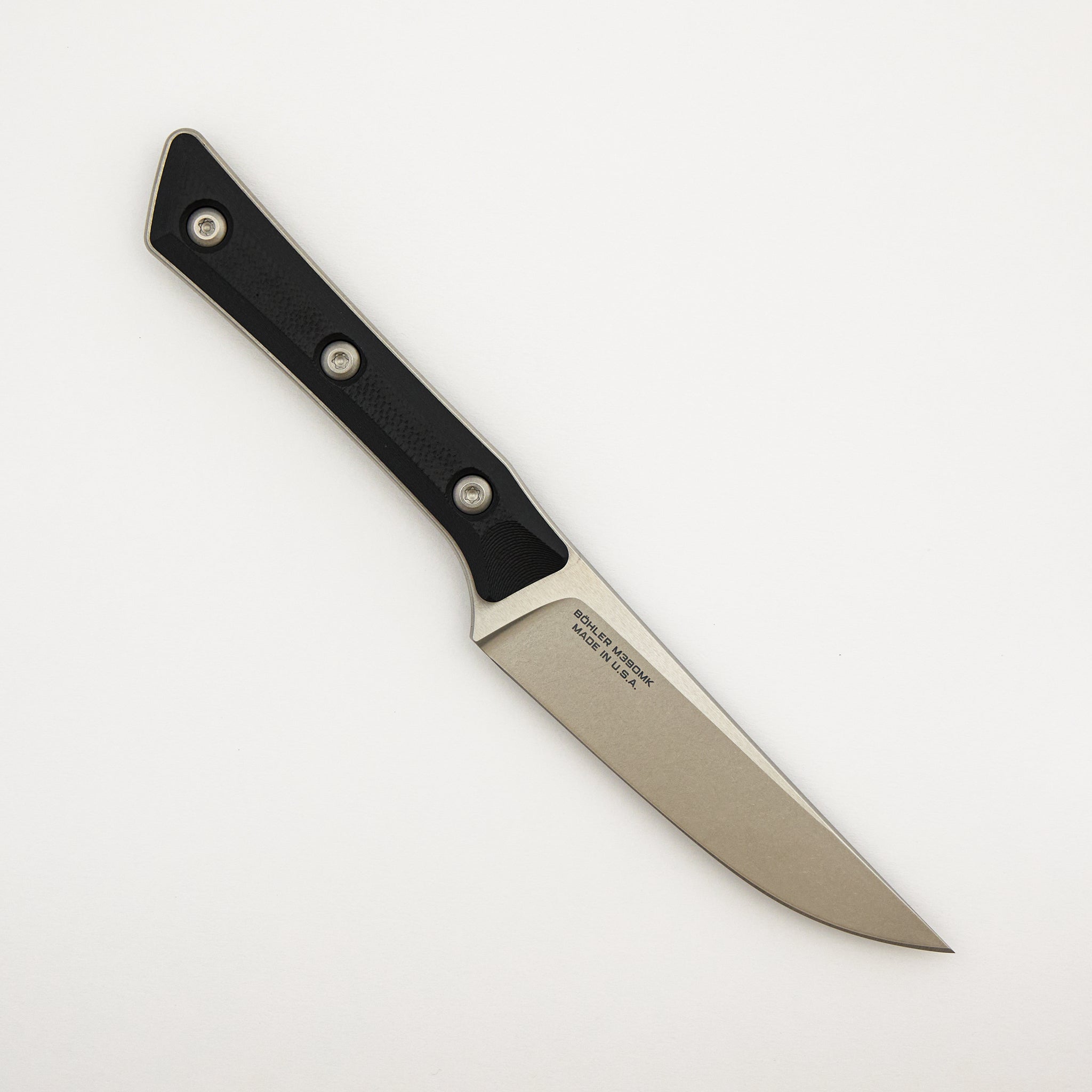 Steak Knife Set - G-10 Black - Stonewash Standard - 3600-10 SETBK