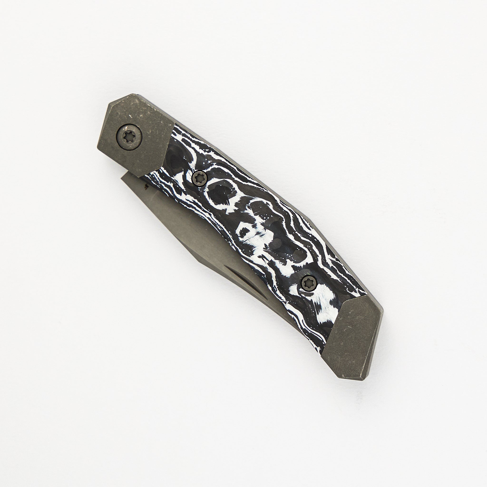 Mini Cyborg Jack - White Marble Carbon Fiber
