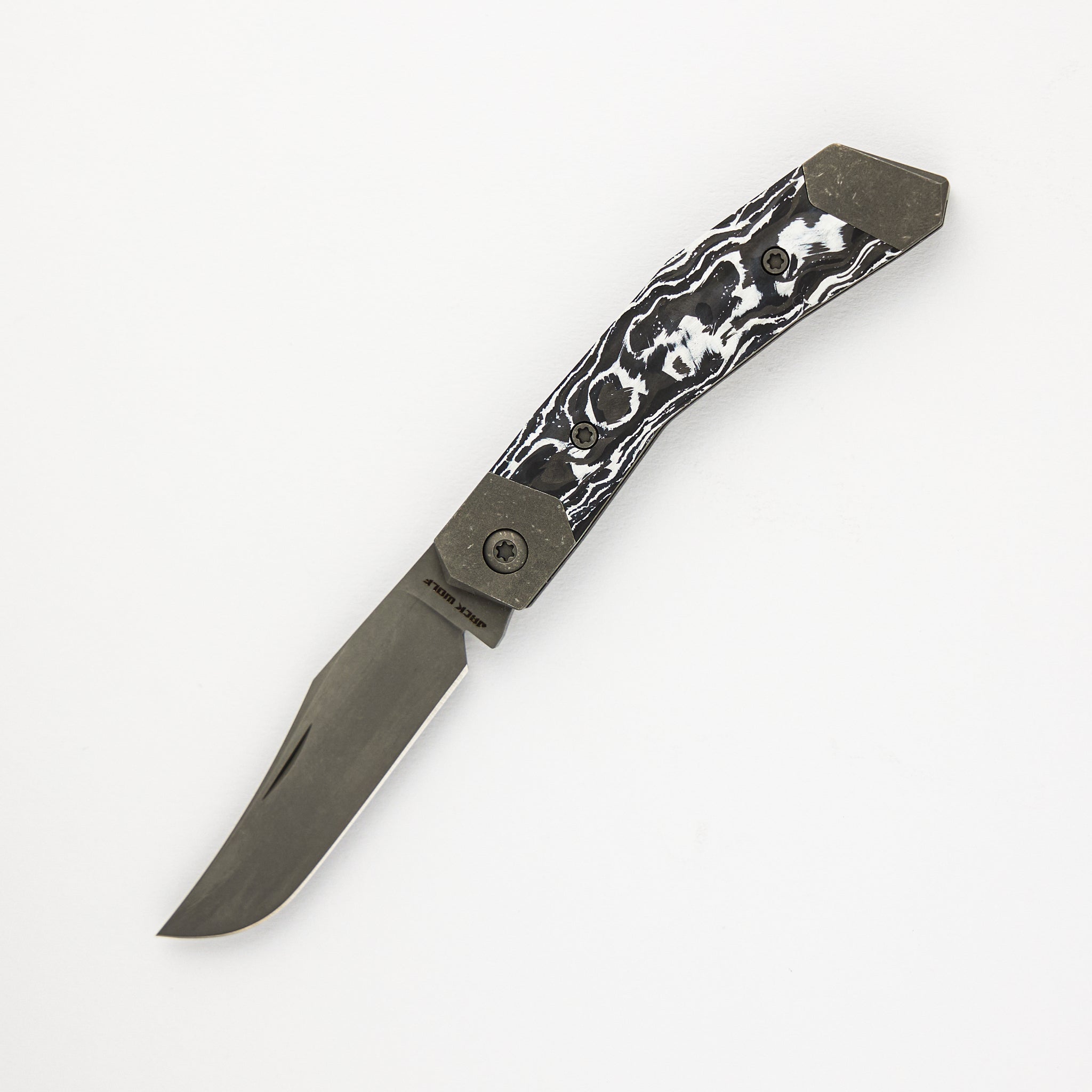 Mini Cyborg Jack - White Marble Carbon Fiber