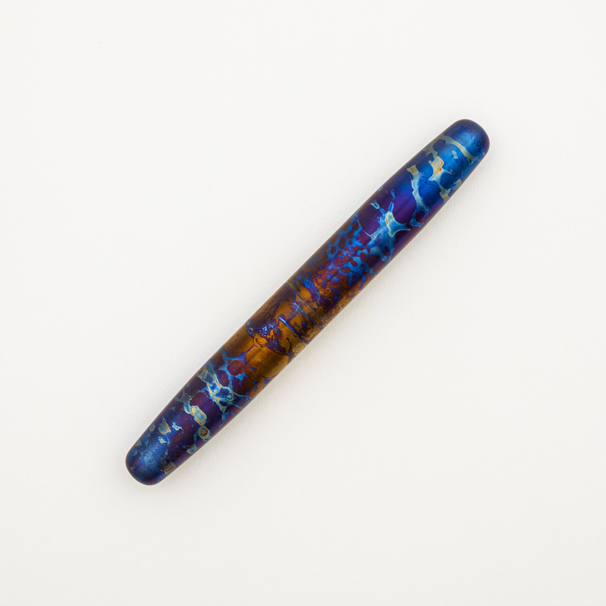 Shonk Fountain Pen - Titanium - Flamed Finish